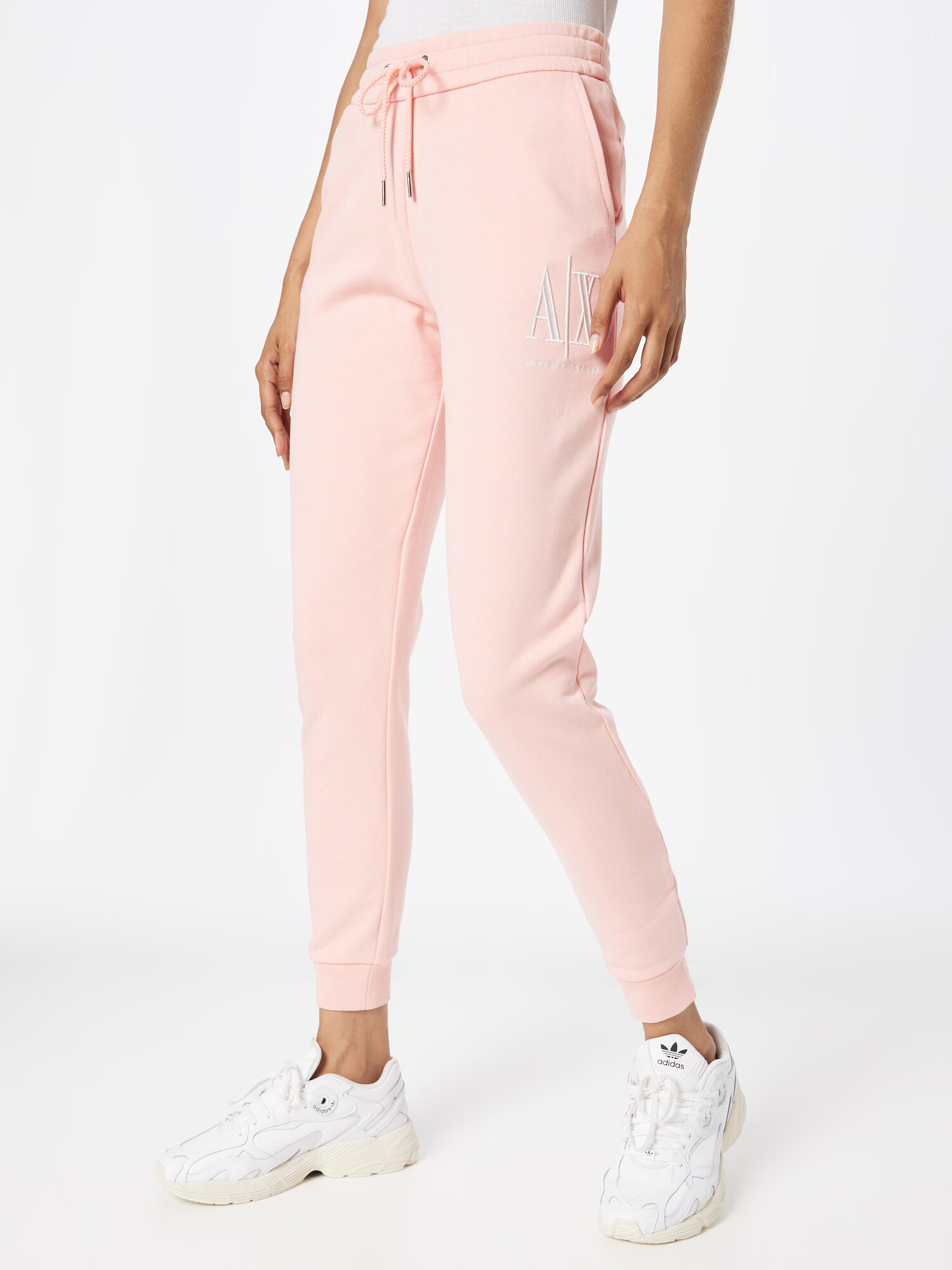 ARMANI EXCHANGE Hlače '8NYPCX' rosé / bela - Pepit.si