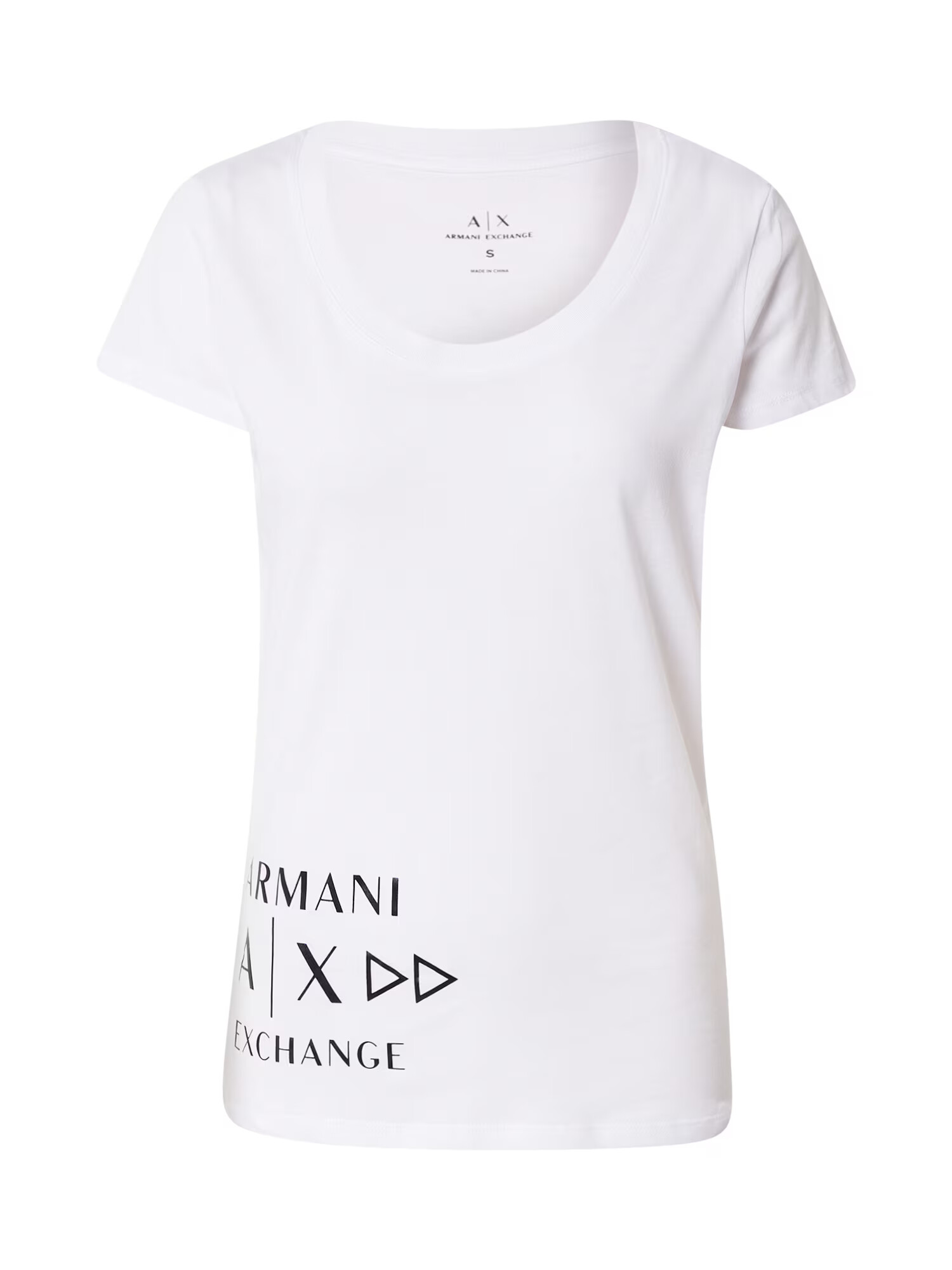 ARMANI EXCHANGE Majica bela / črna - Pepit.si