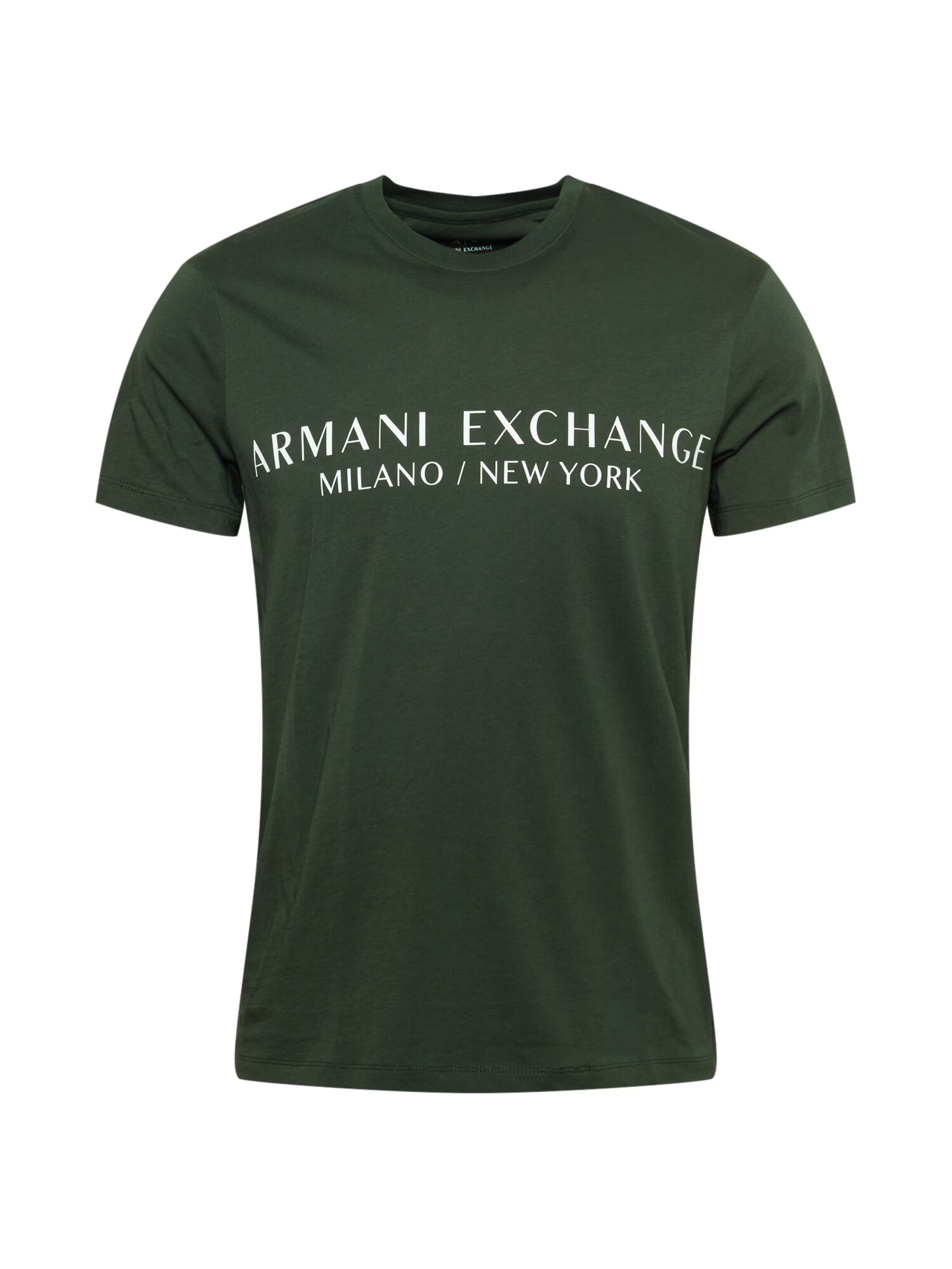 ARMANI EXCHANGE Majica bela / temno zelena - Pepit.si