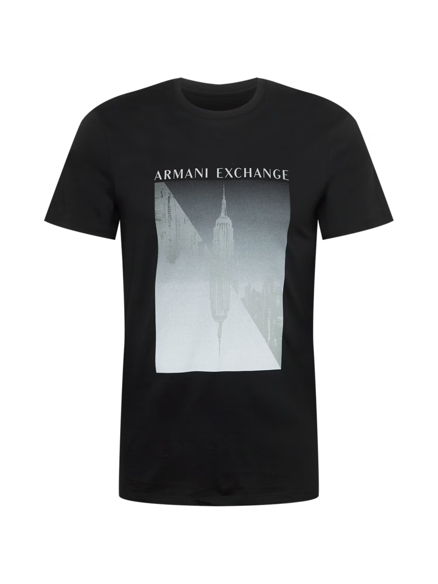 ARMANI EXCHANGE Majica črna / bela - Pepit.si