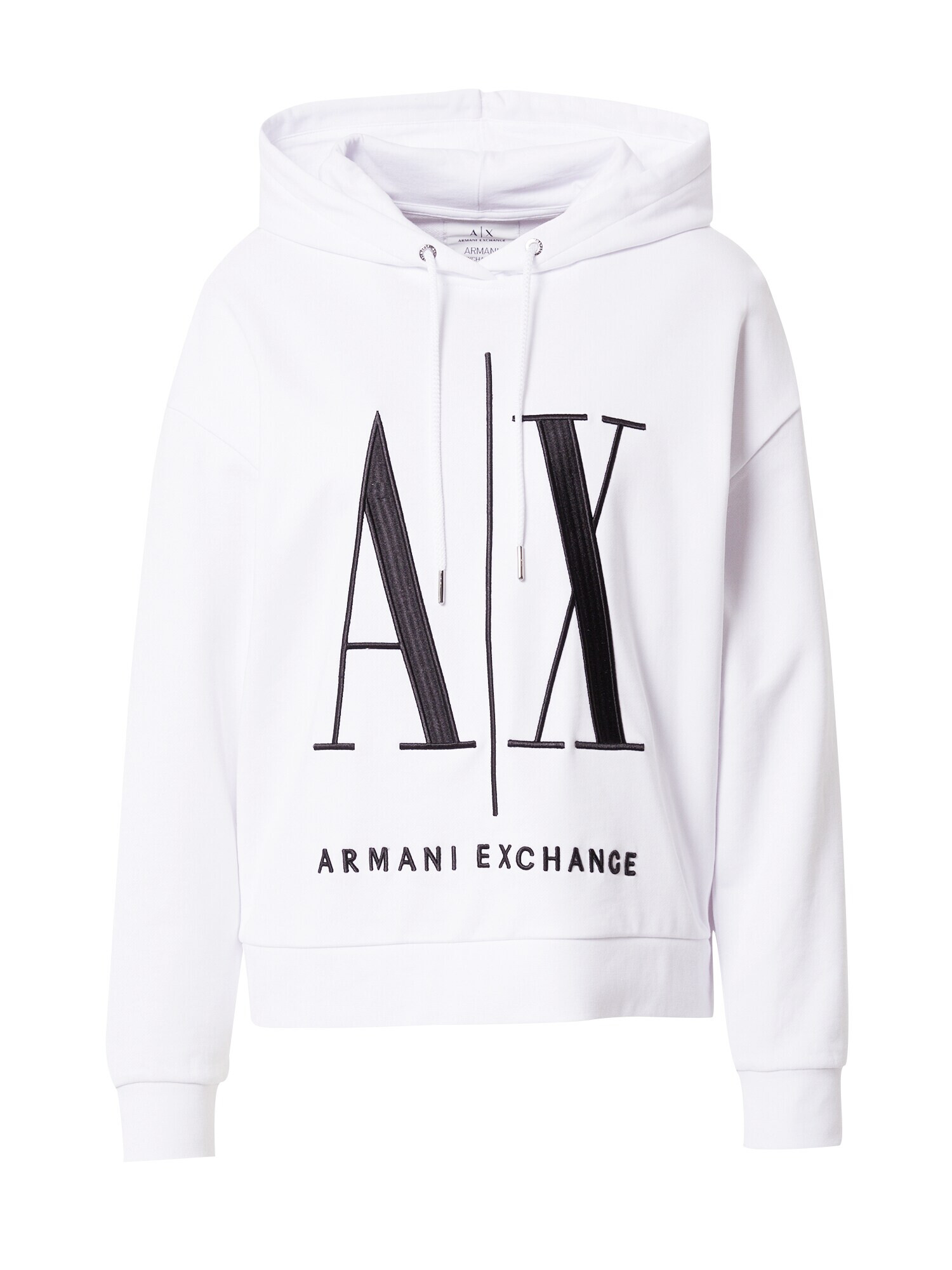 ARMANI EXCHANGE Majica črna / bela - Pepit.si