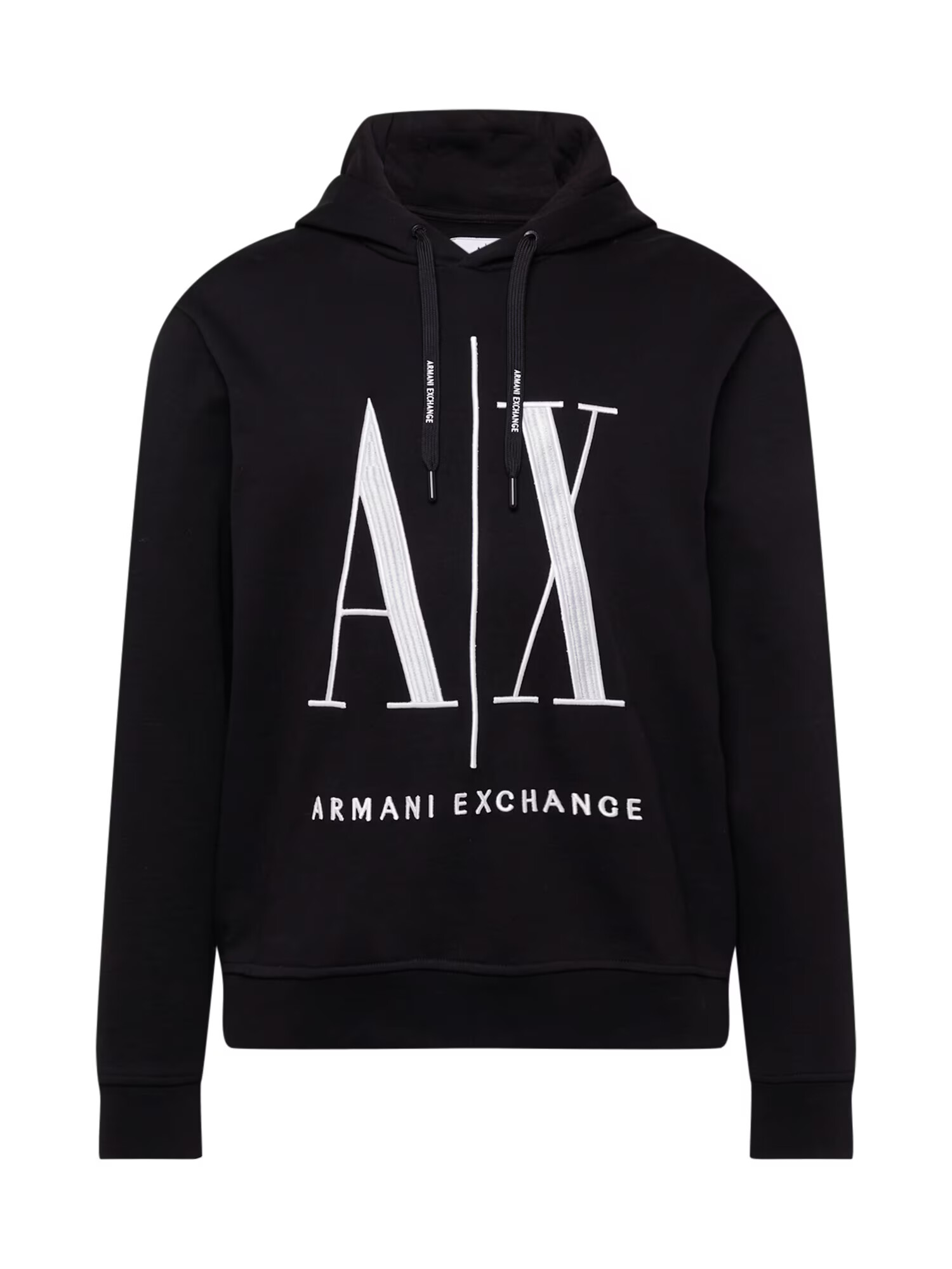 ARMANI EXCHANGE Majica črna / bela - Pepit.si