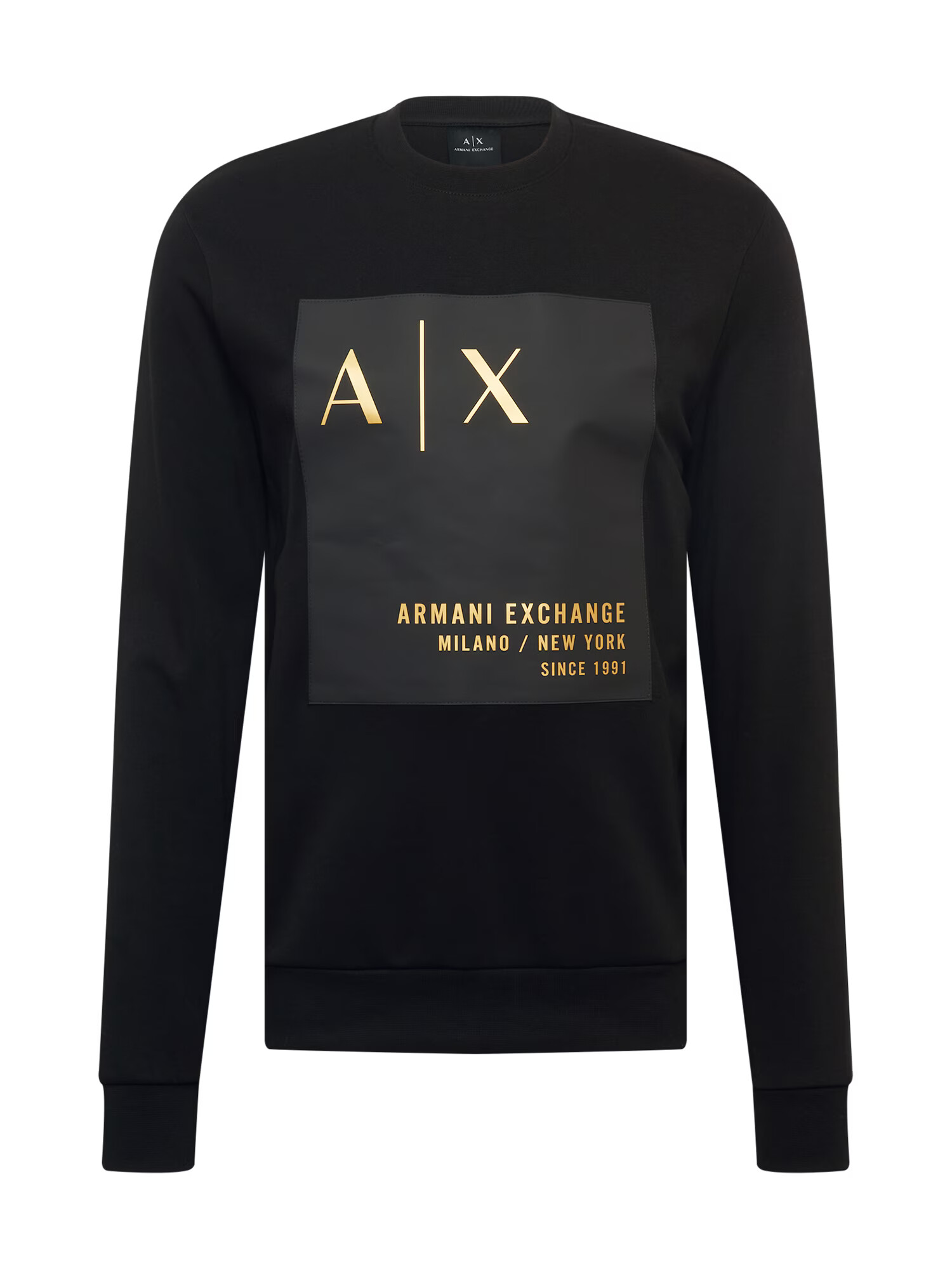 ARMANI EXCHANGE Majica črna / zlata - Pepit.si