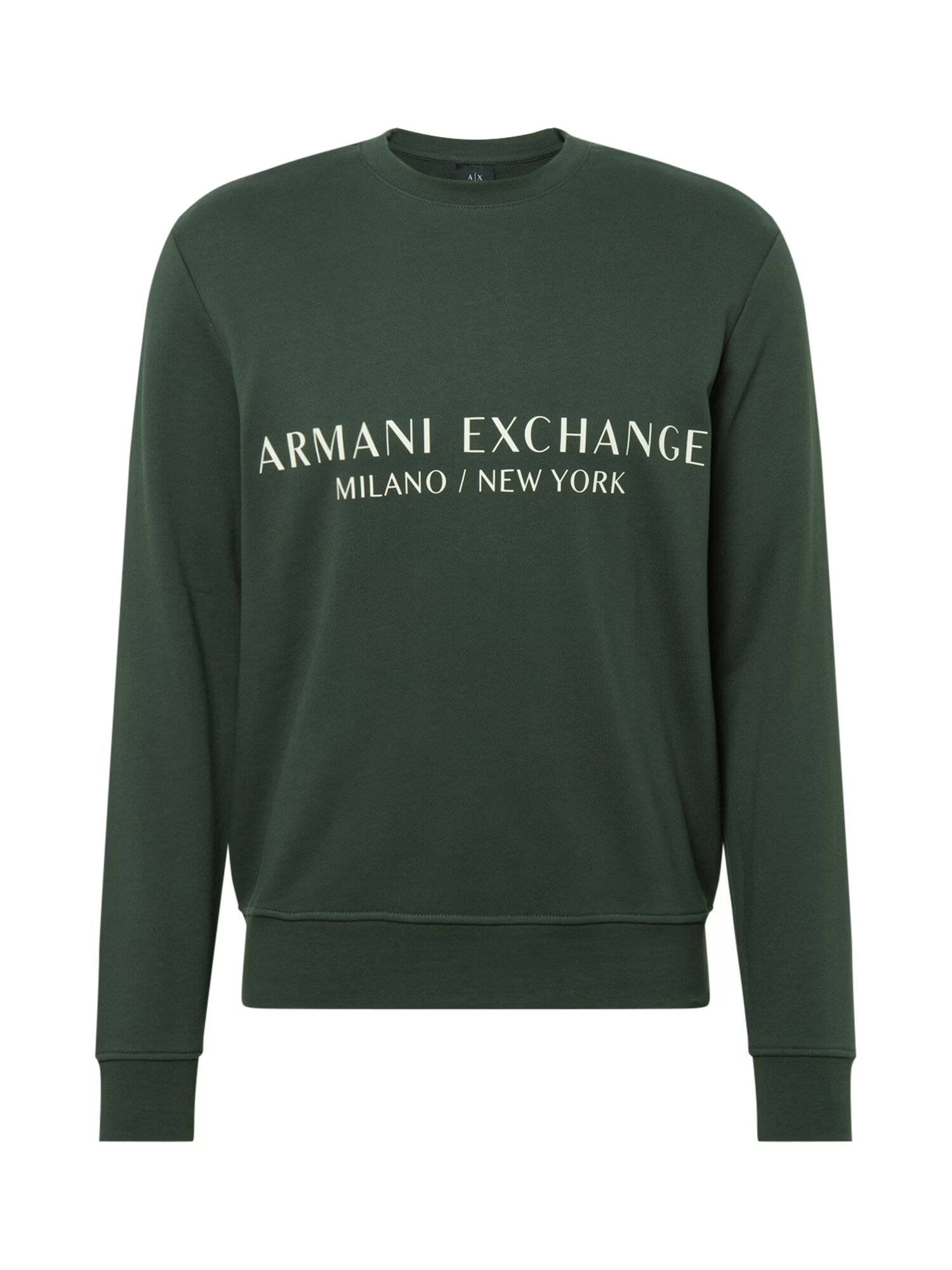 ARMANI EXCHANGE Majica temno zelena / bela - Pepit.si