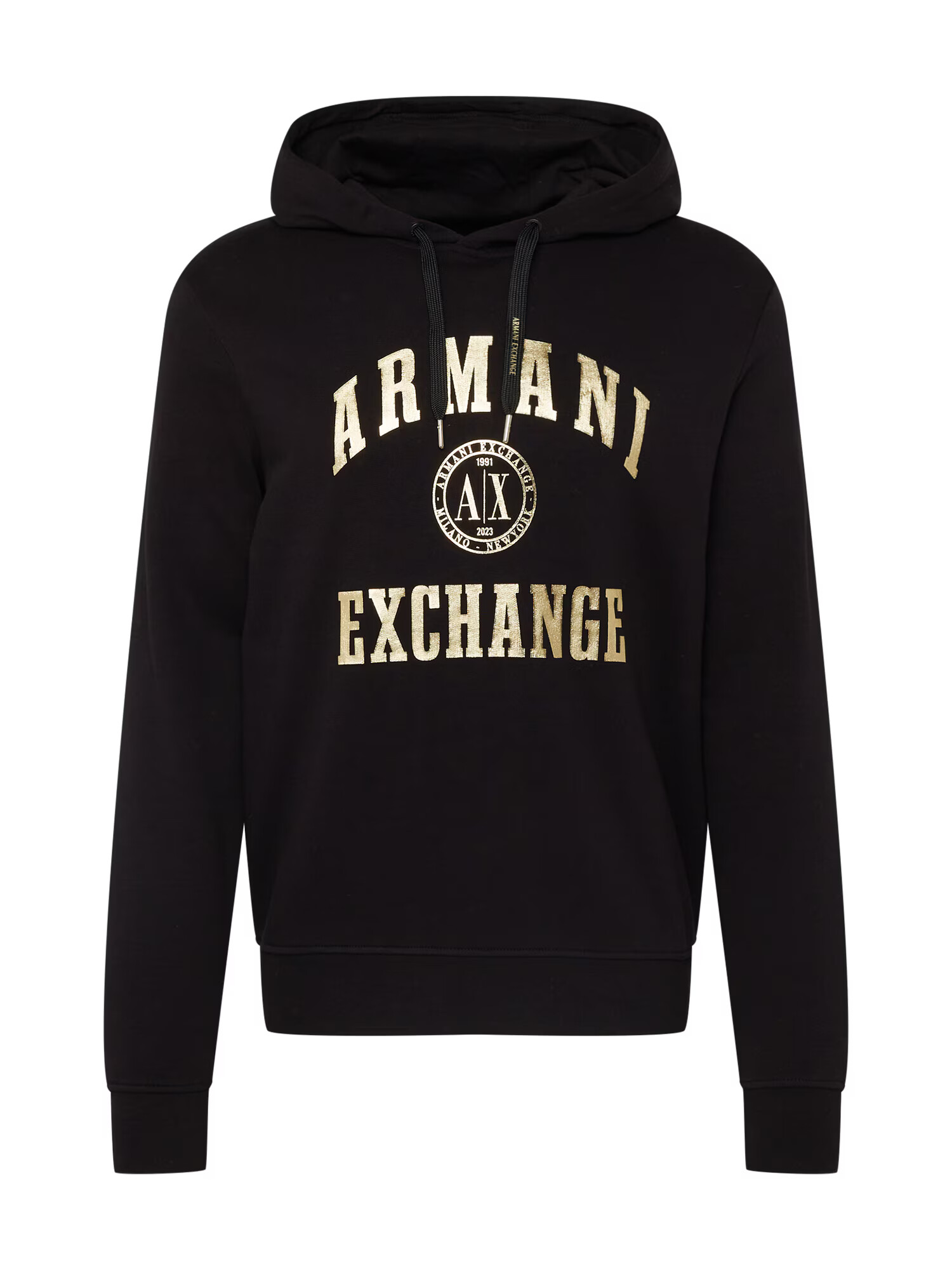 ARMANI EXCHANGE Majica zlata / črna - Pepit.si