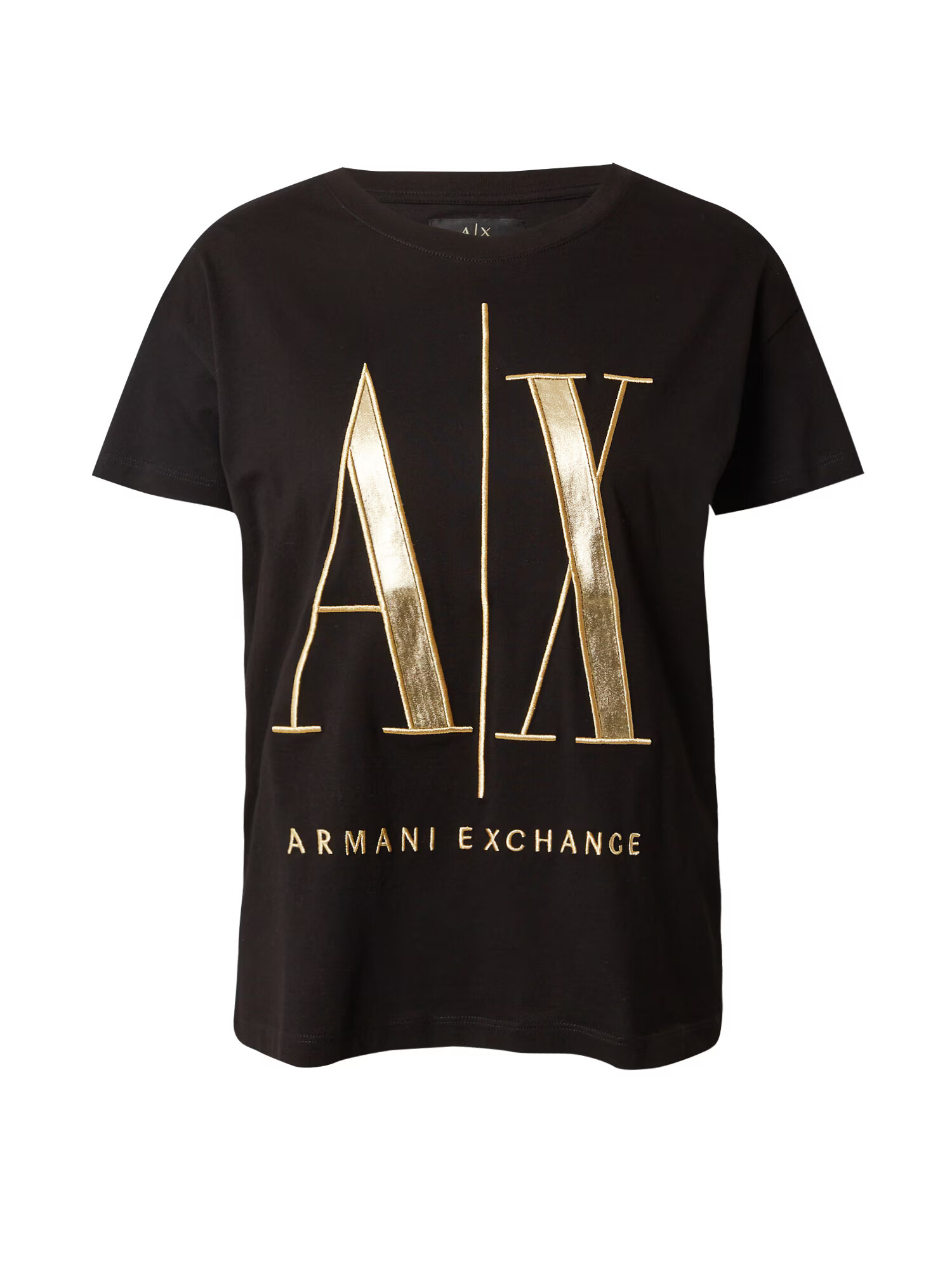 ARMANI EXCHANGE Majica zlata / črna - Pepit.si