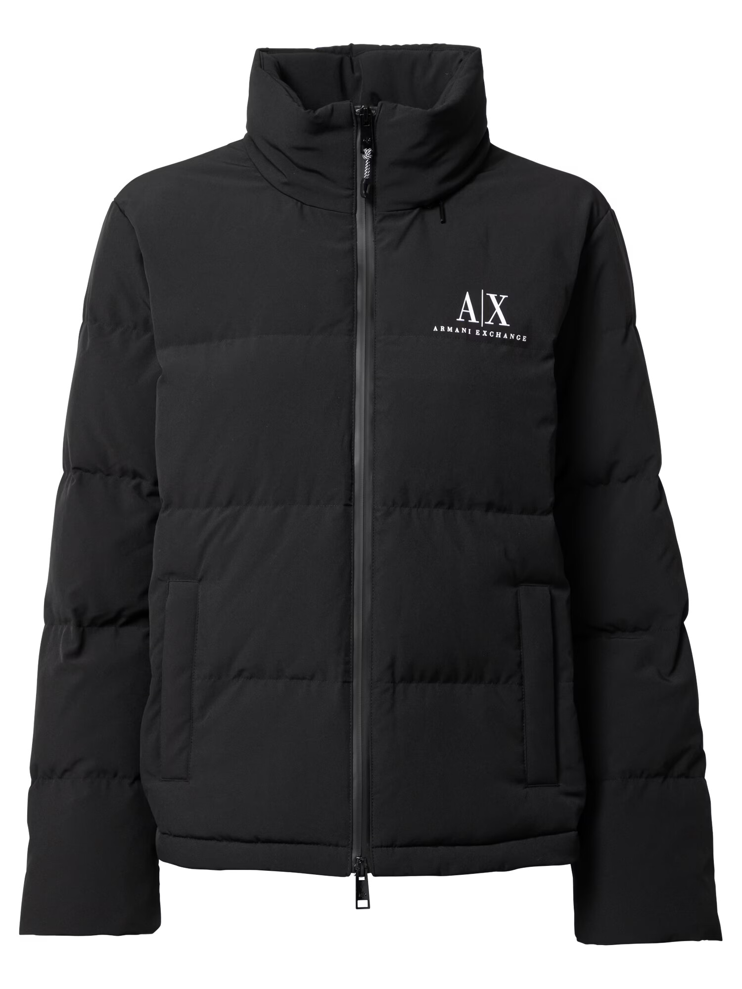 ARMANI EXCHANGE Prehodna jakna črna / bela - Pepit.si