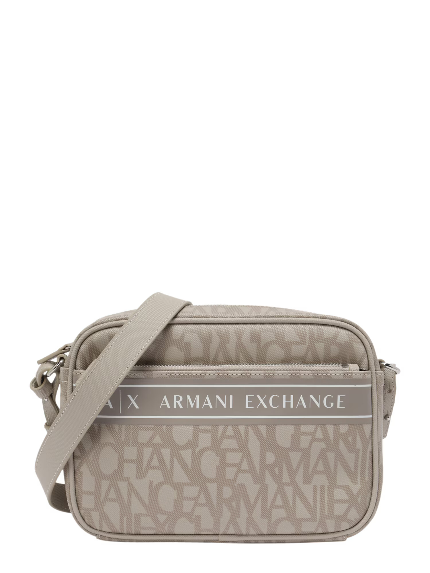 ARMANI EXCHANGE Torba za čez ramo bež / temno bež / bela - Pepit.si