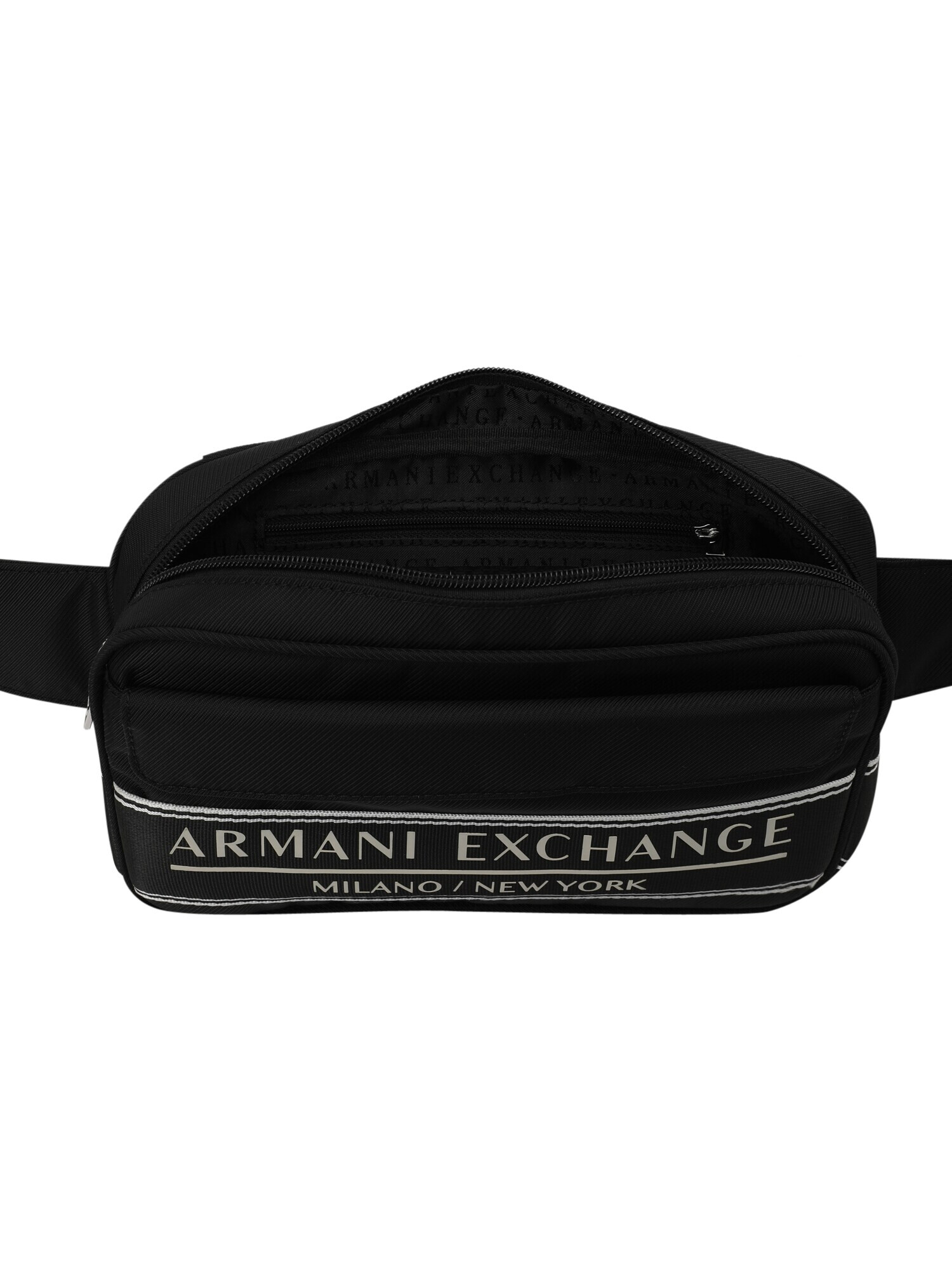 ARMANI EXCHANGE Torbica za okrog pasu 'BORSA' črna - Pepit.si