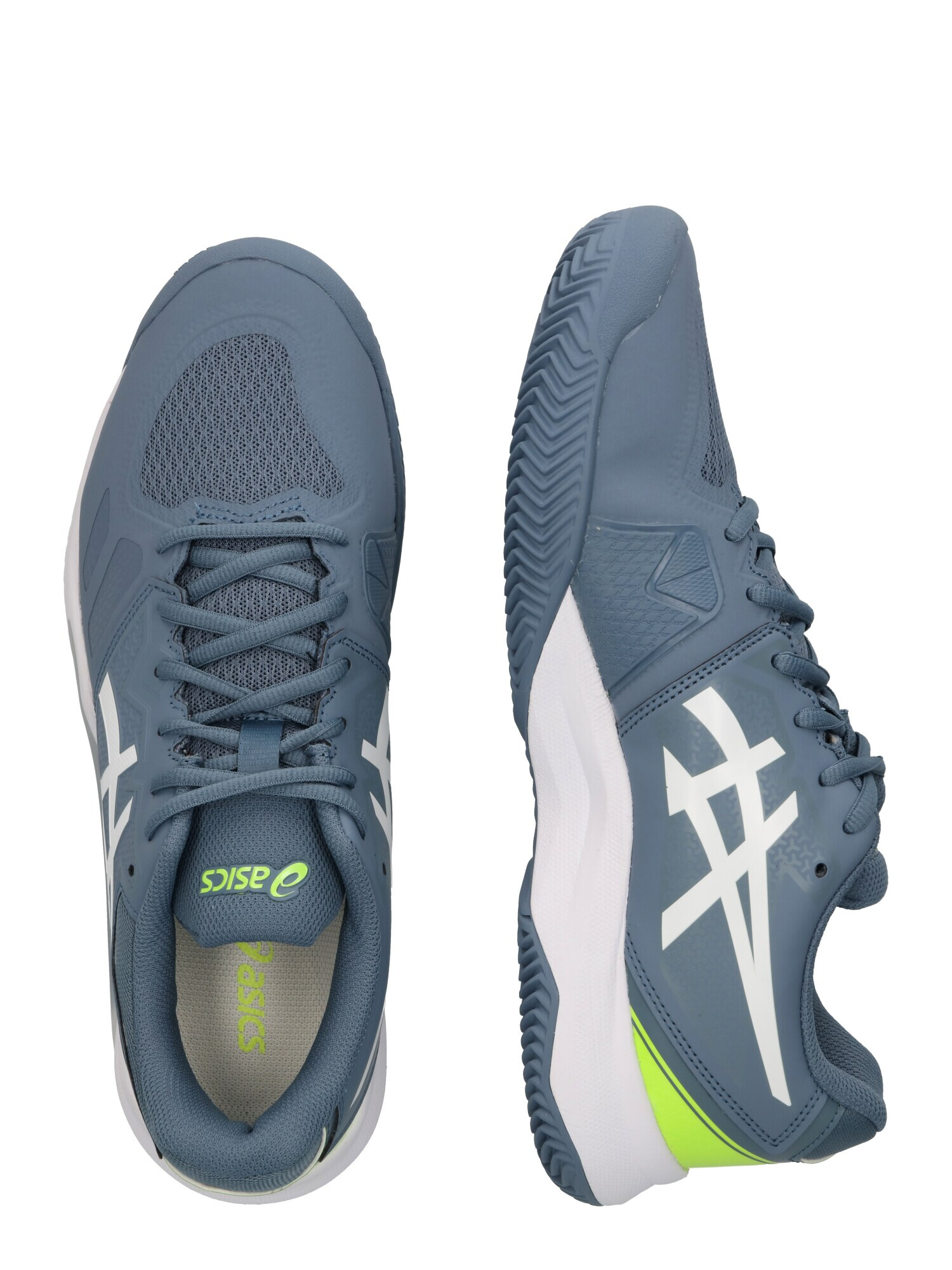 ASICS Športni čevelj 'CHALLENGER' golobje modra / neonsko zelena / bela - Pepit.si