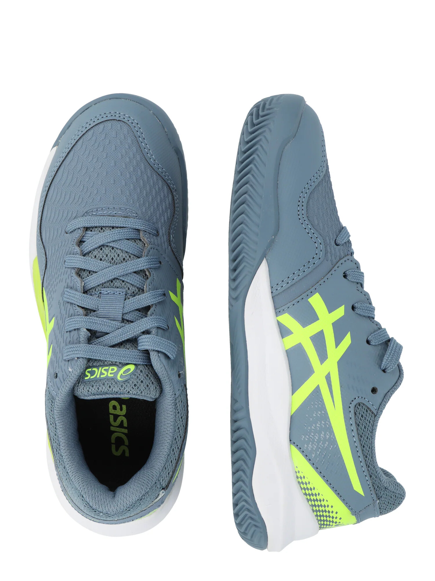 ASICS Športni čevelj 'GEL-RESOLUTION 9' golobje modra / neonsko zelena - Pepit.si