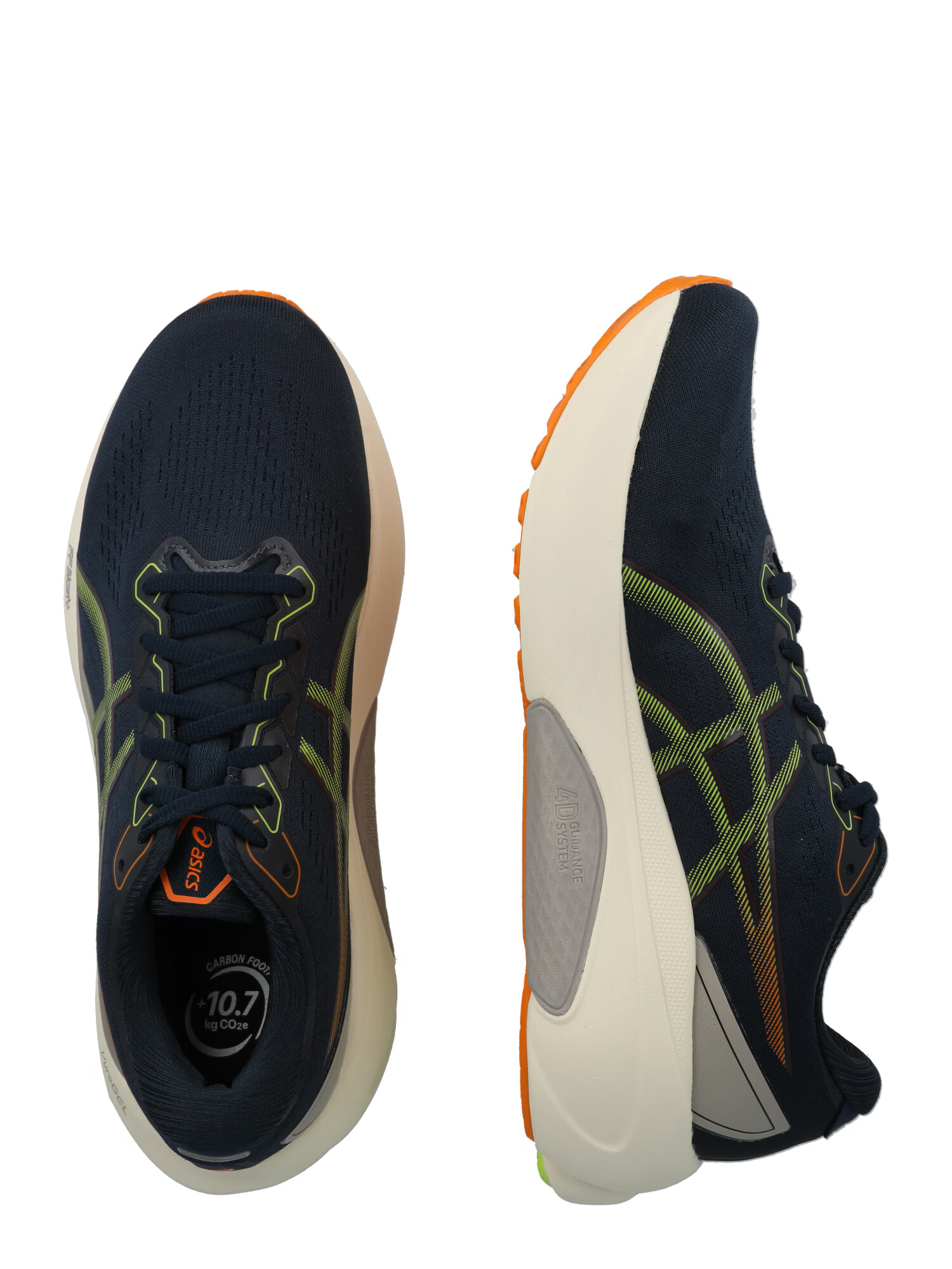 ASICS Tekaški čevelj 'GEL-KAYANO 30' mornarska / svetlo zelena / temno oranžna - Pepit.si