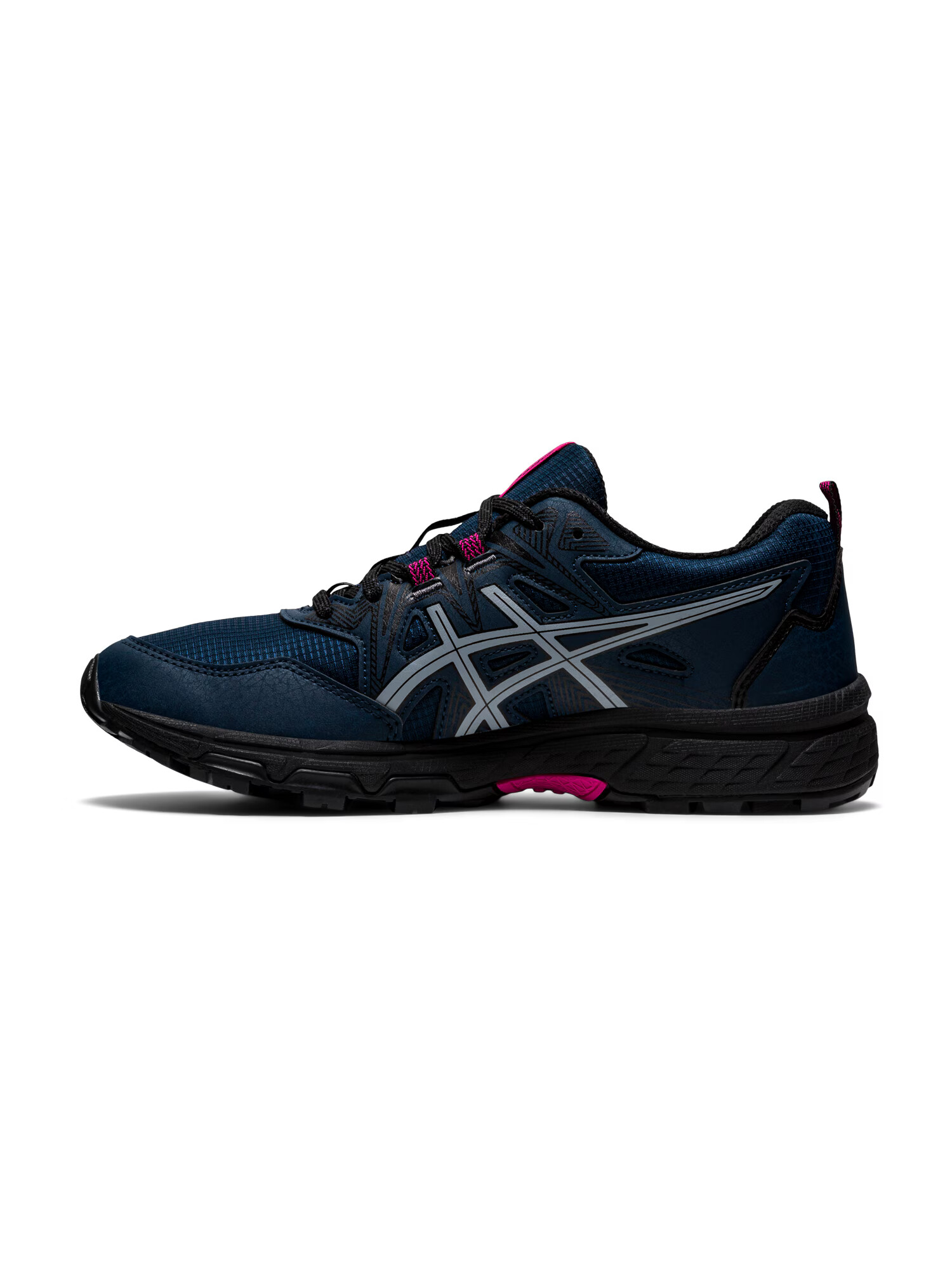 ASICS Tekaški čevelj 'Gel-Venture 8 Awl' nočno modra / siva / roza - Pepit.si