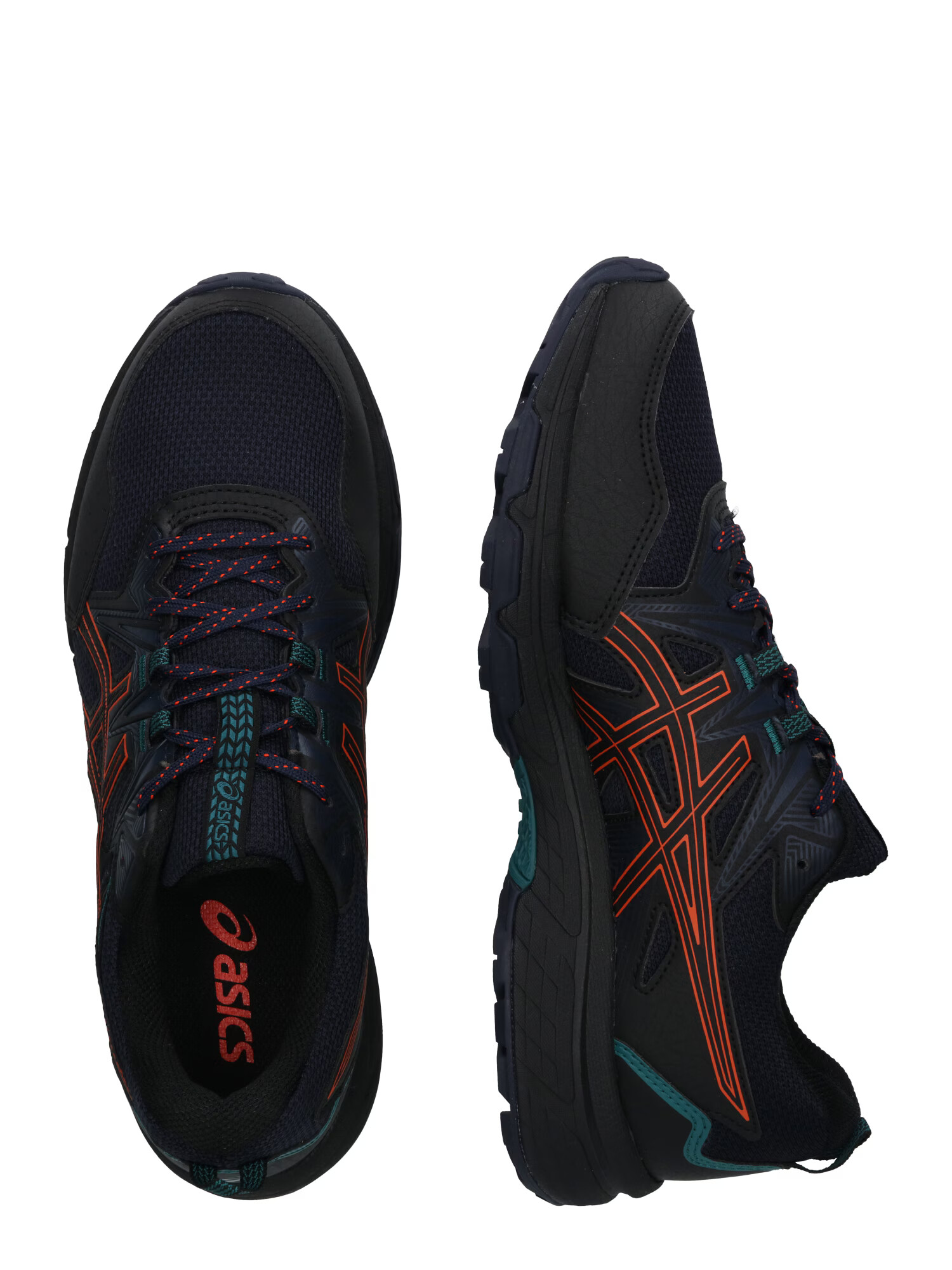 ASICS Tekaški čevelj 'Venture 8' temno modra / zelena / oranžna / črna - Pepit.si