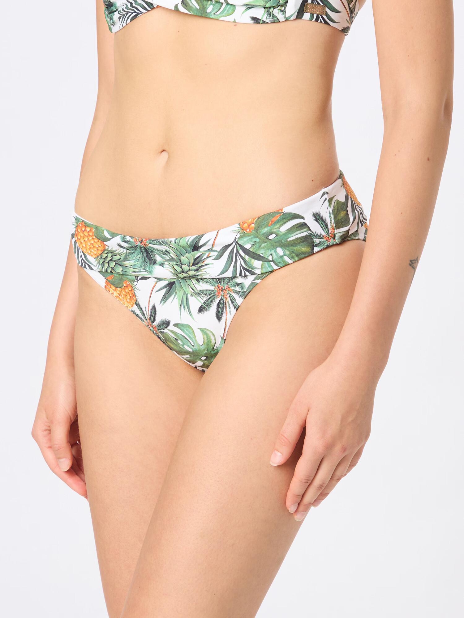 Banana Moon Bikini hlačke zelena / oranžna / bela - Pepit.si