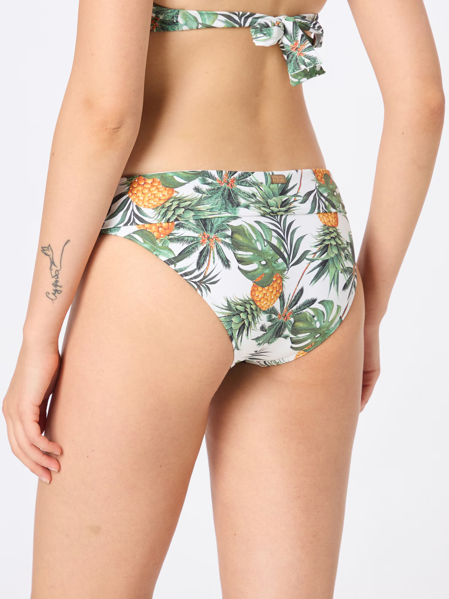 Banana Moon Bikini hlačke zelena / oranžna / bela - Pepit.si