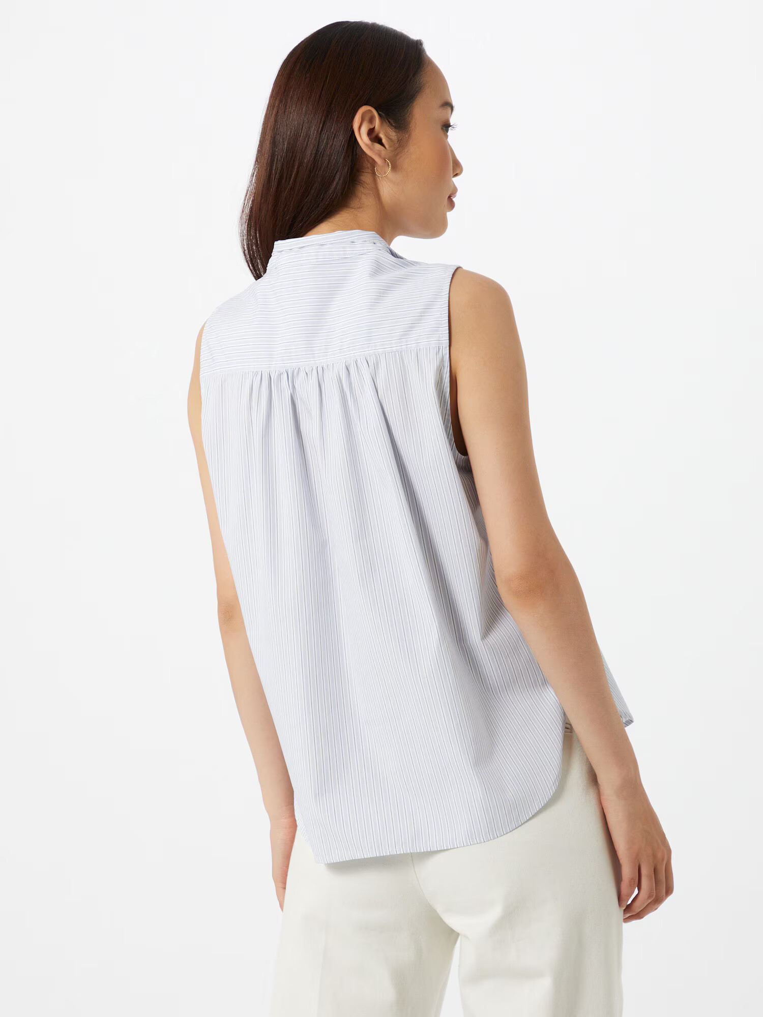 Banana Republic Bluza 'Poplin' mornarska / bela - Pepit.si