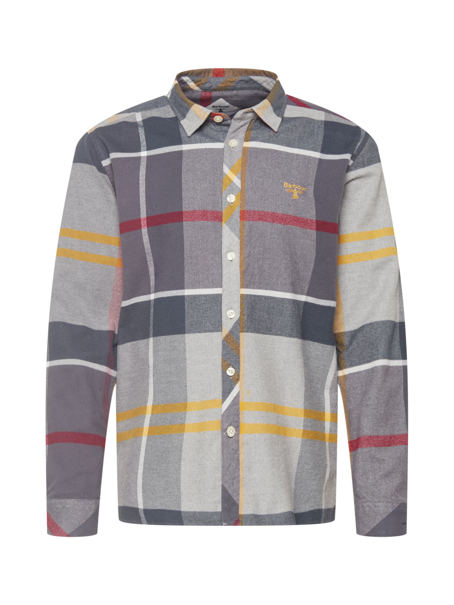 Barbour Beacon Hemd 'Brady' siva / temno rdeča / temno siva / rumena - Pepit.si