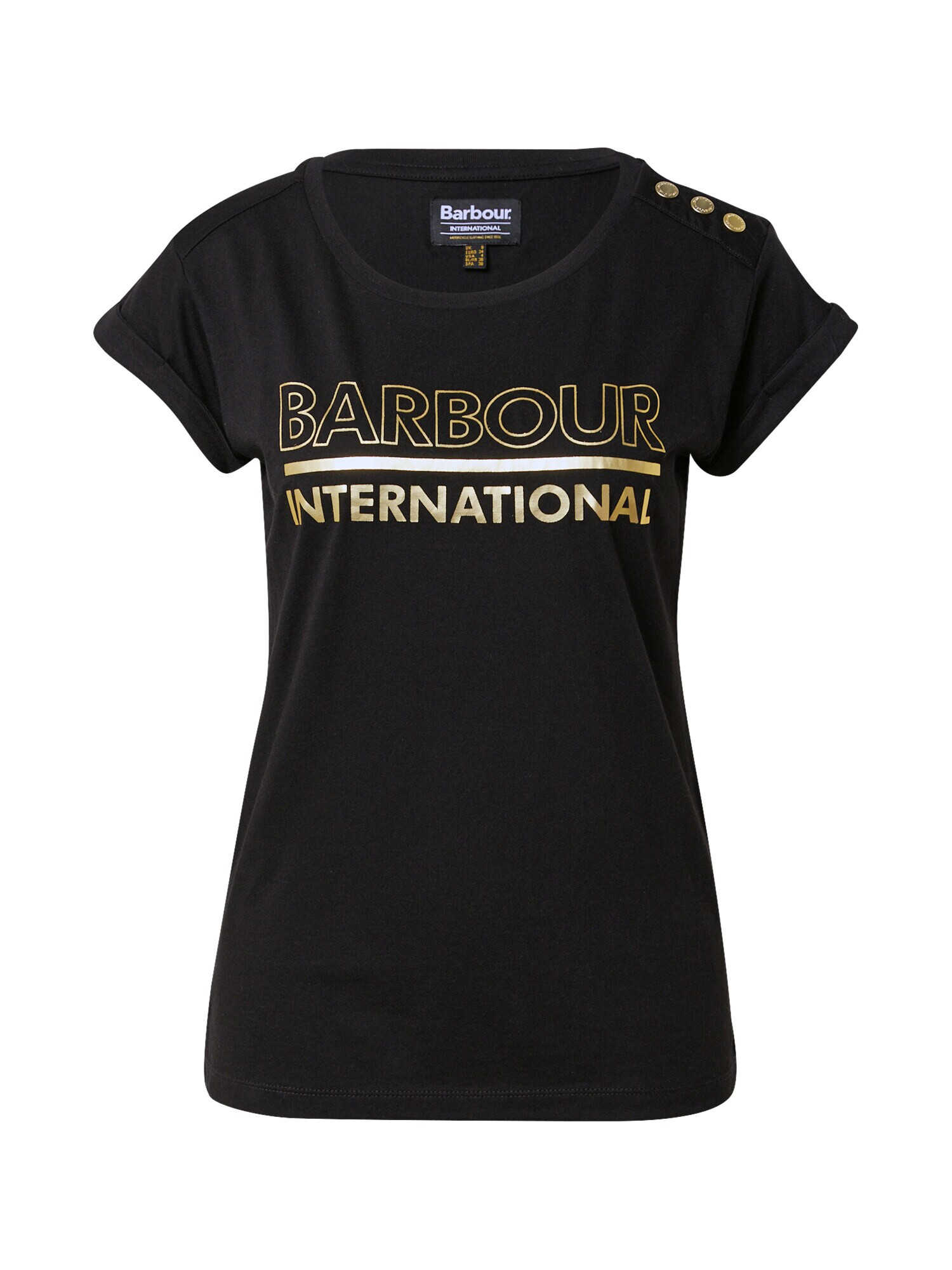 Barbour International Majica 'Avalon' zlata / črna - Pepit.si