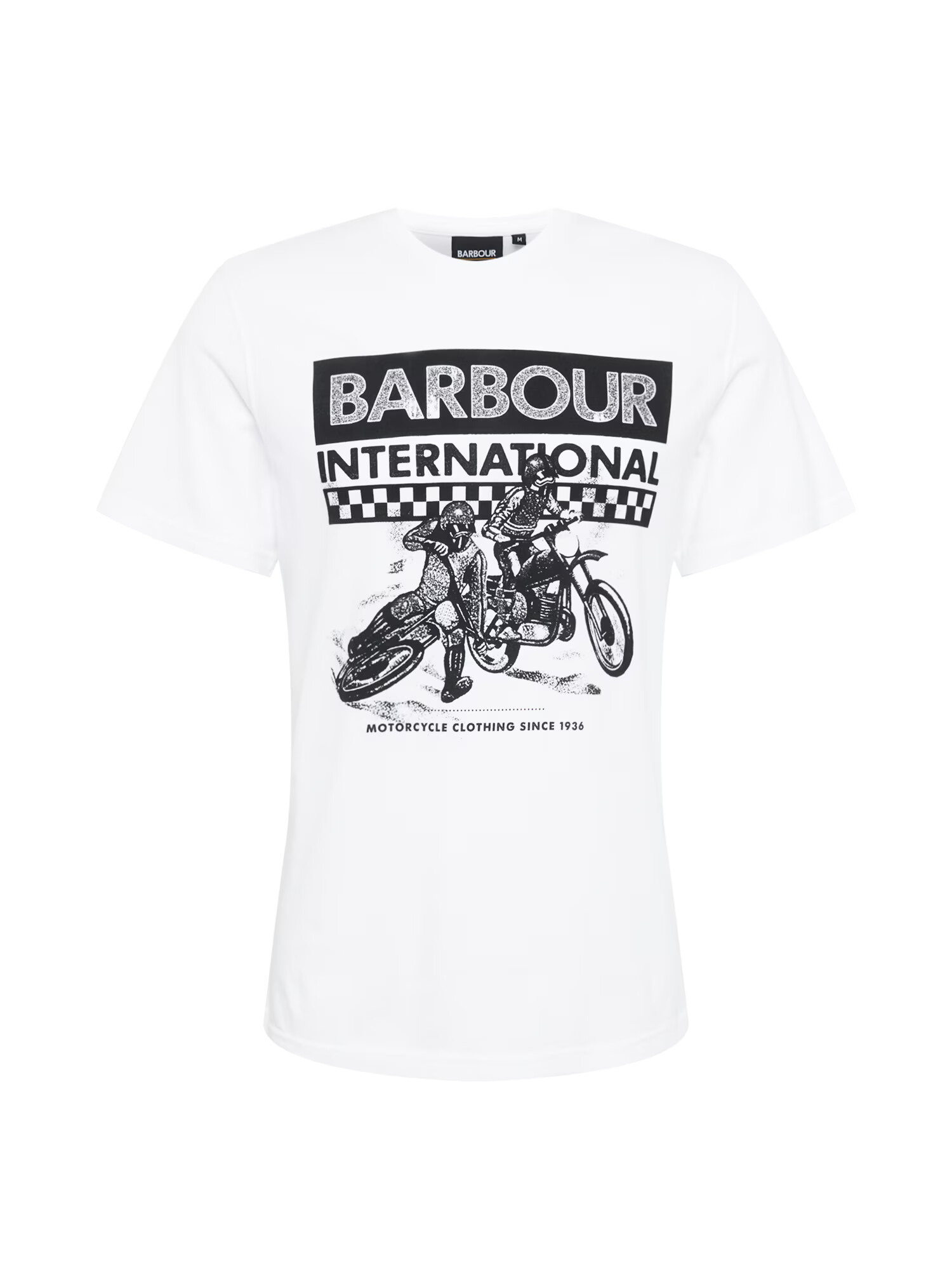 Barbour International Majica črna / bela - Pepit.si