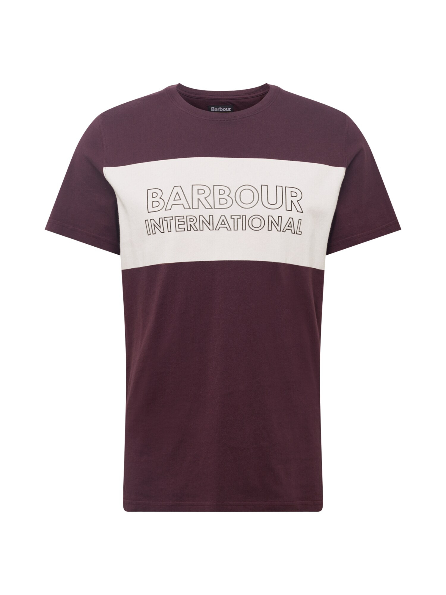 Barbour International Majica burgund / bela - Pepit.si