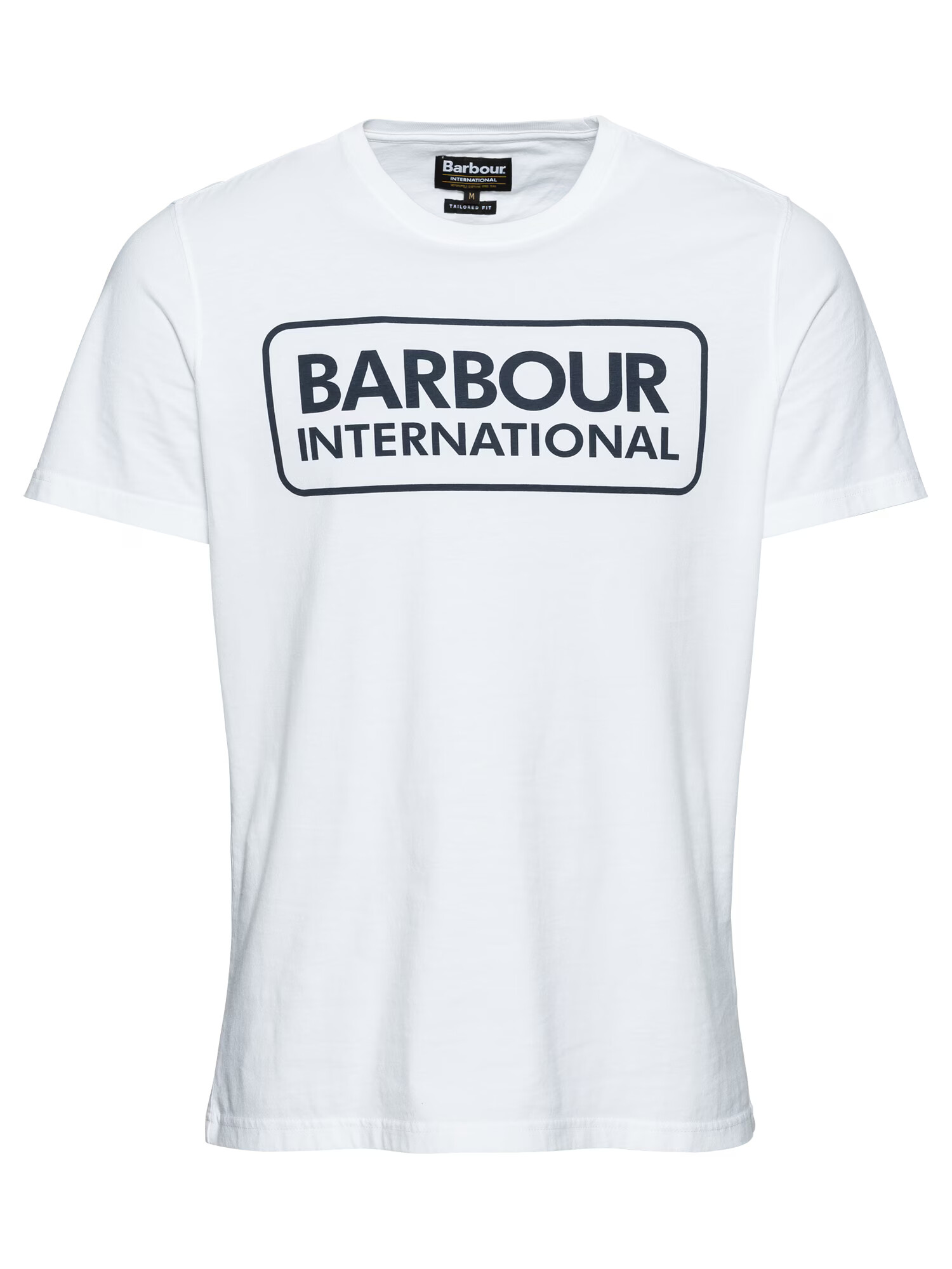 Barbour International Majica 'Essential Large Logo Tee' bela - Pepit.si