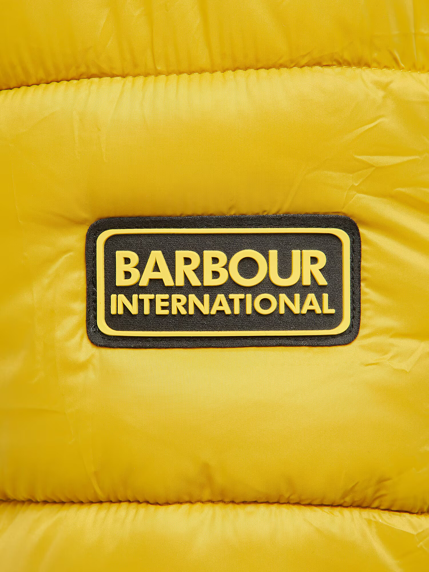 Barbour International Zimska jakna gorčica / črna - Pepit.si