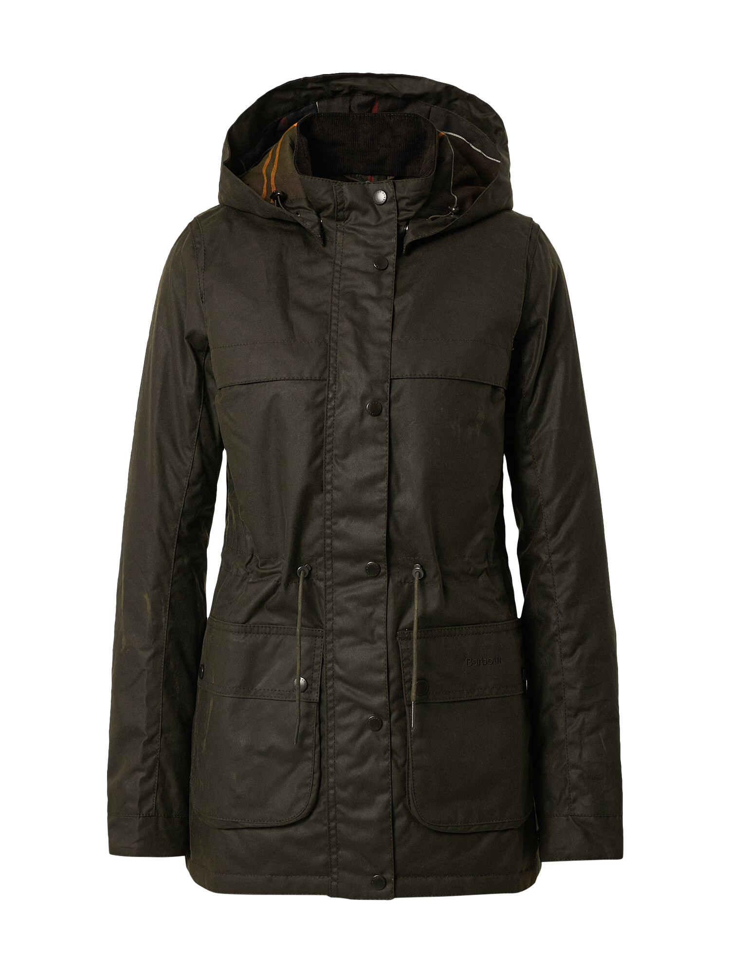 Barbour Prehodna jakna 'Cassley Wax' temno zelena - Pepit.si