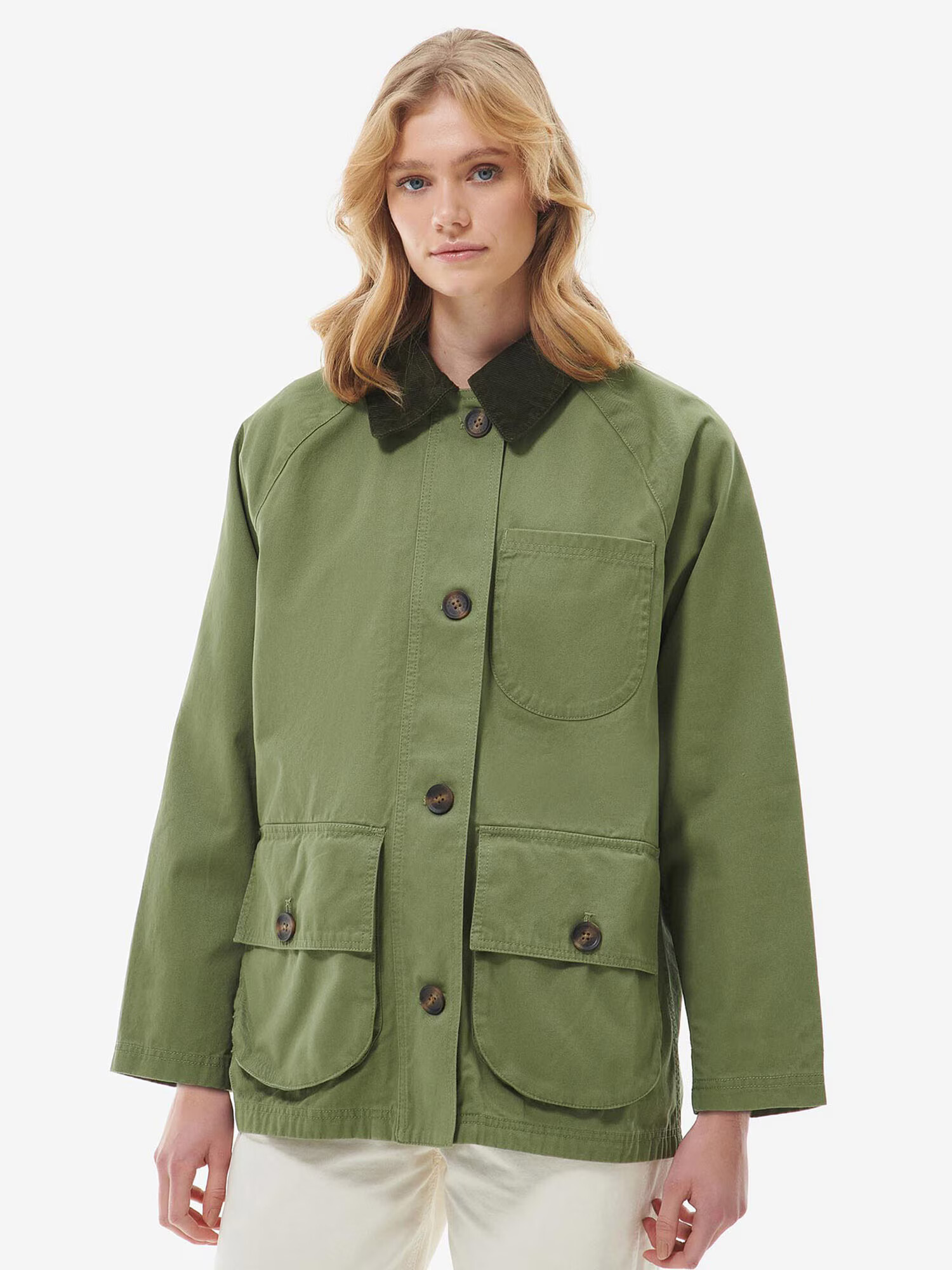 Barbour Prehodna jakna 'Pennycress' oliva / jelka - Pepit.si