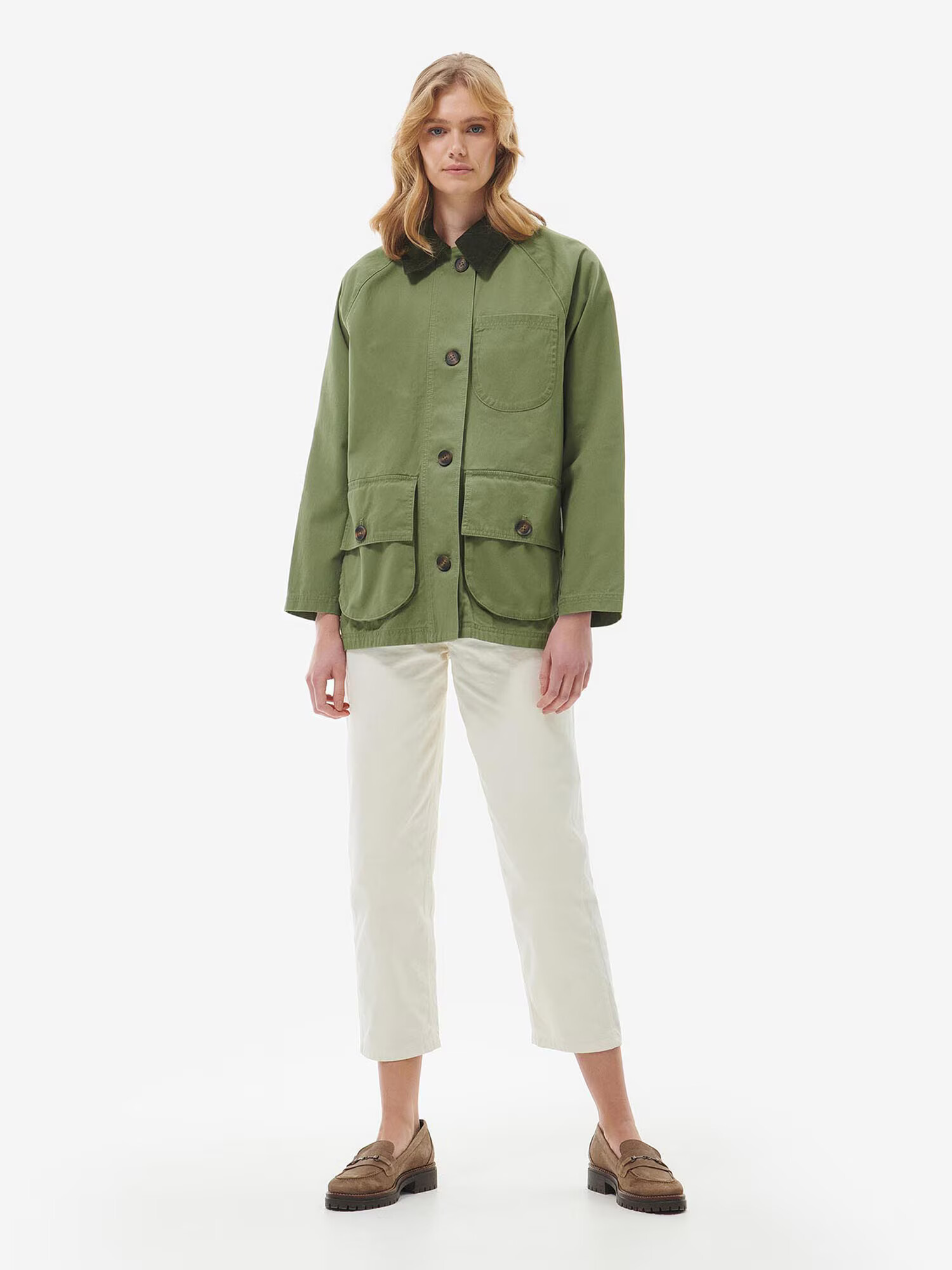 Barbour Prehodna jakna 'Pennycress' oliva / jelka - Pepit.si