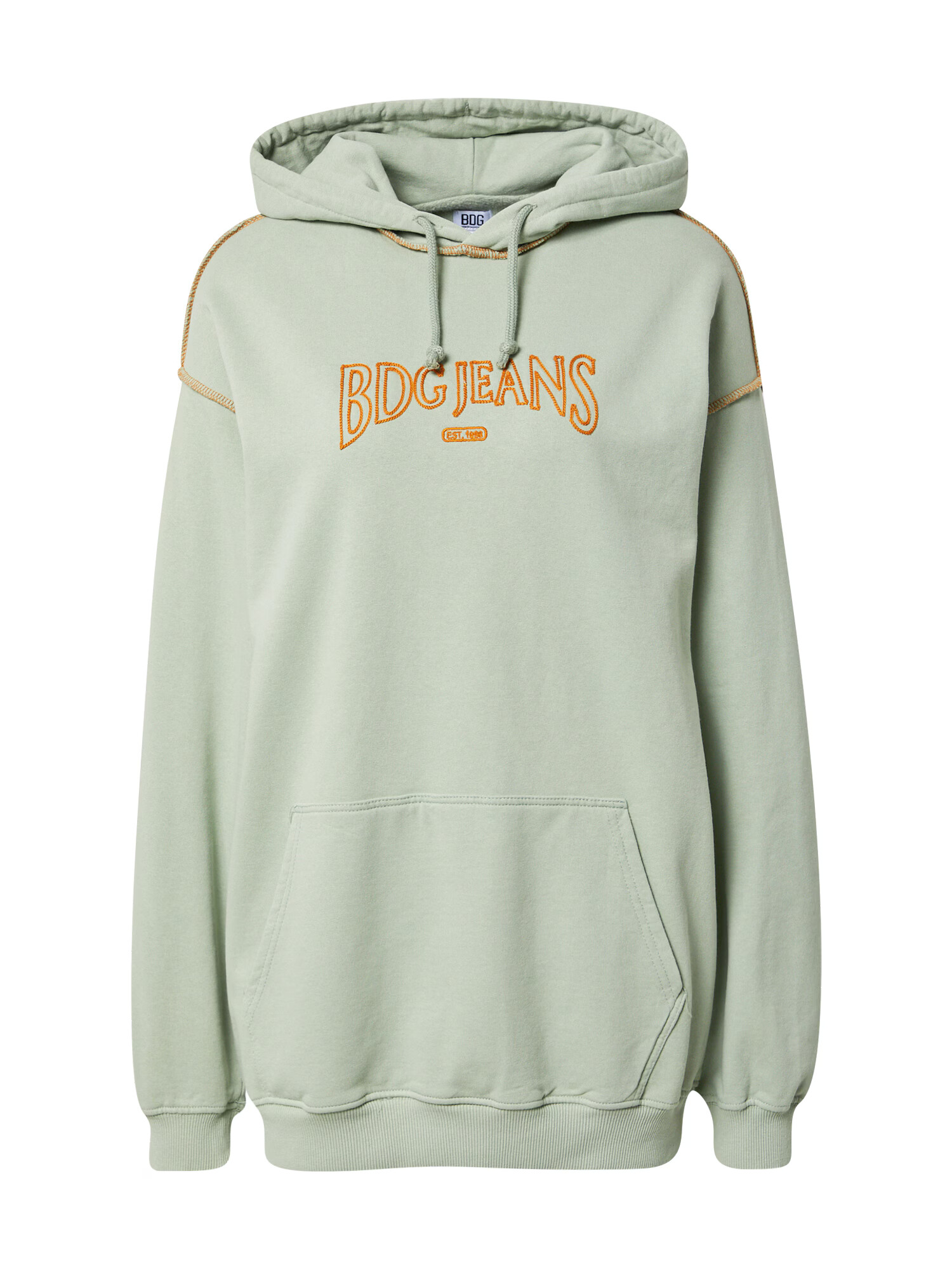 BDG Urban Outfitters Majica pastelno zelena / oranžna - Pepit.si