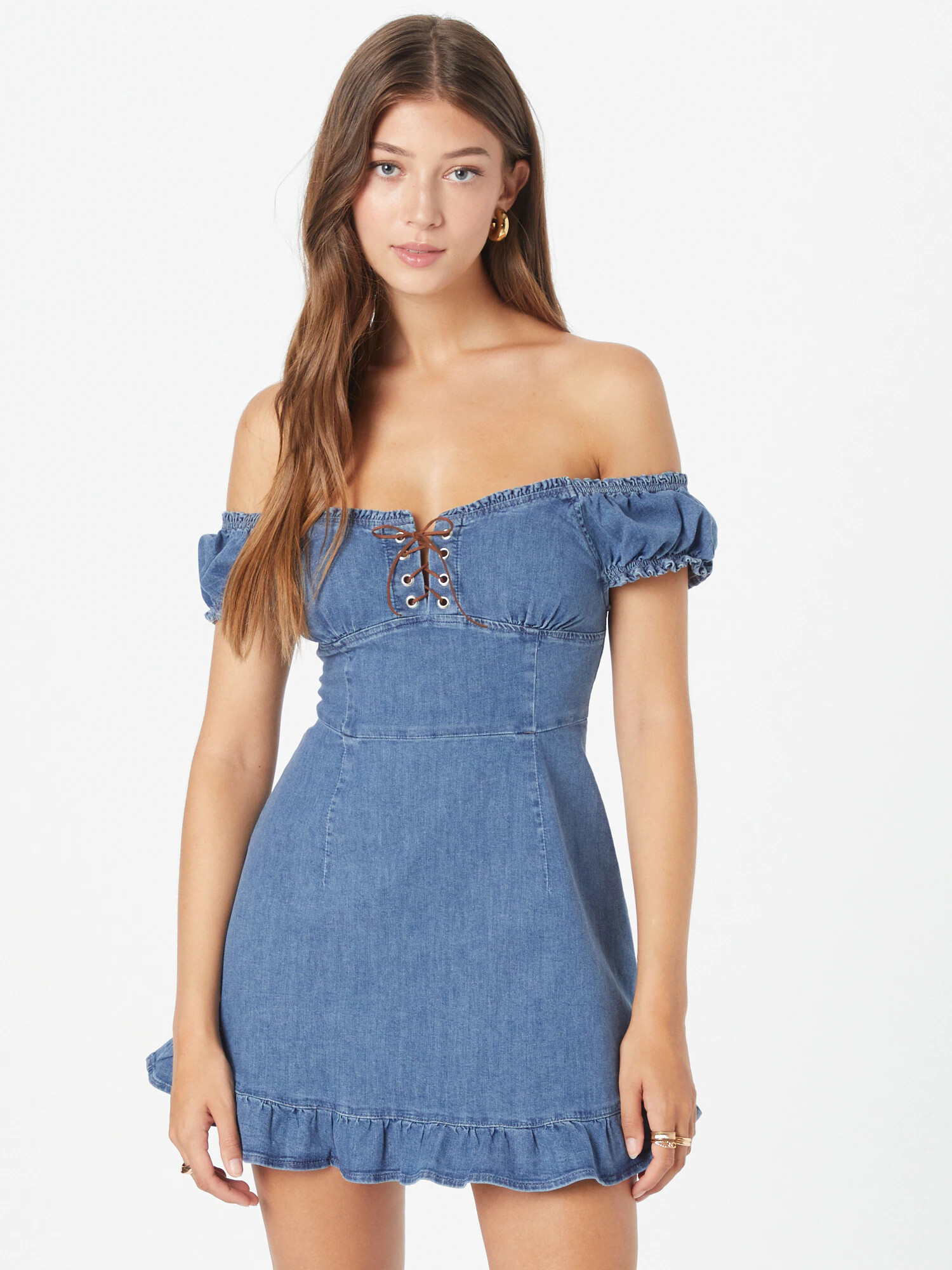 BDG Urban Outfitters Obleka 'ANYA' moder denim - Pepit.si