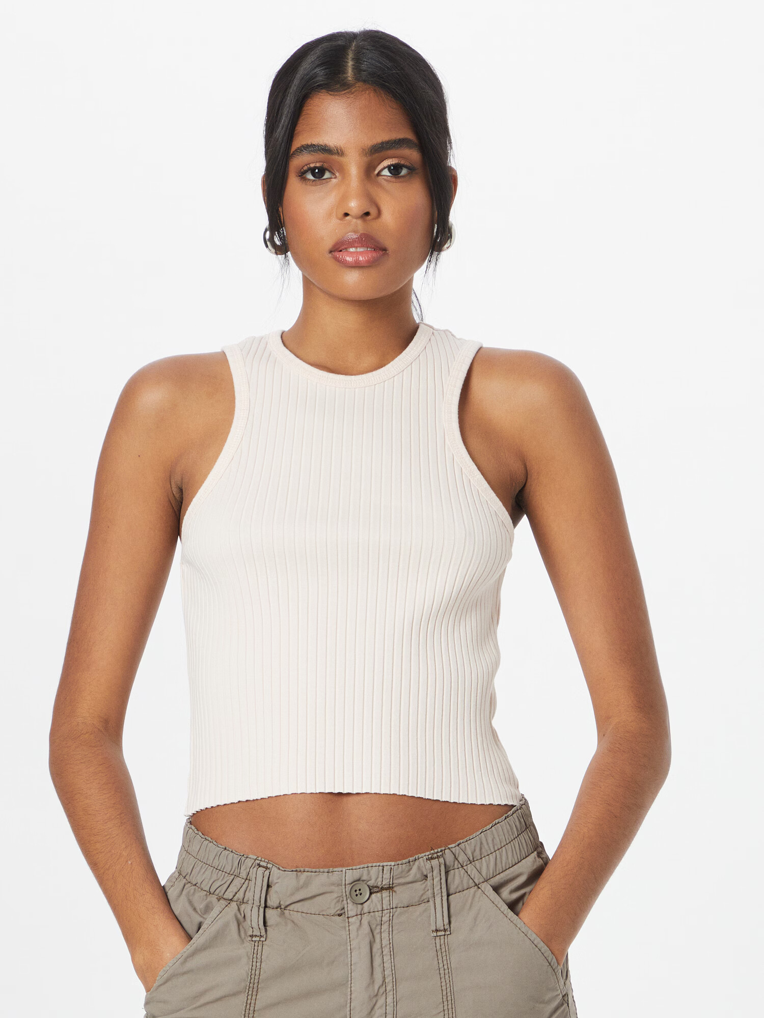 BDG Urban Outfitters Top off-bela - Pepit.si