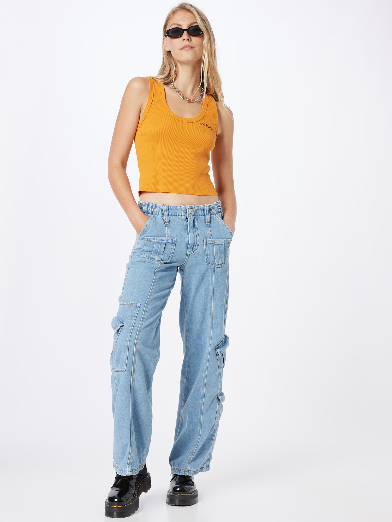 BDG Urban Outfitters Top oranžna - Pepit.si