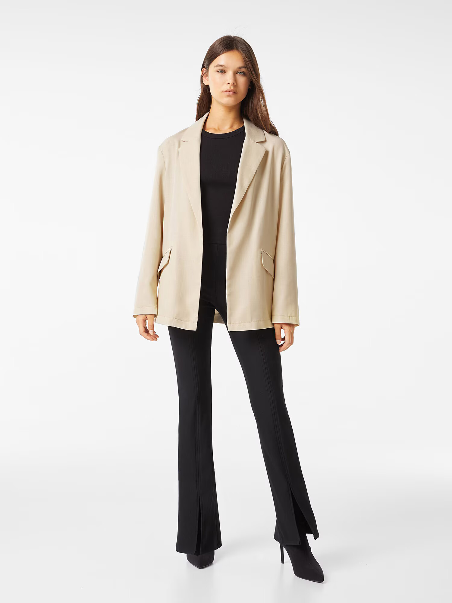 Bershka Blazer bež - Pepit.si