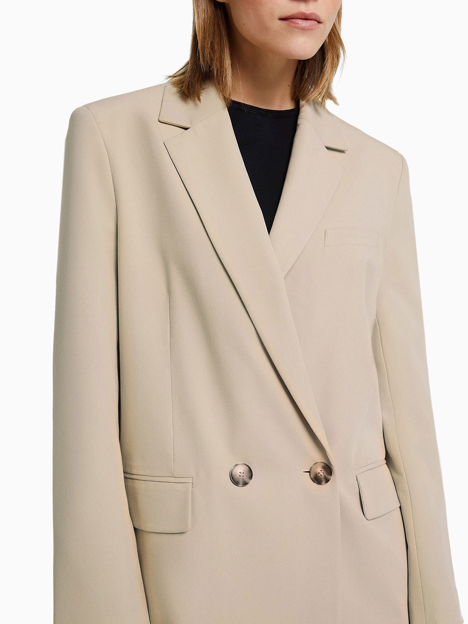 Bershka Blazer bež - Pepit.si