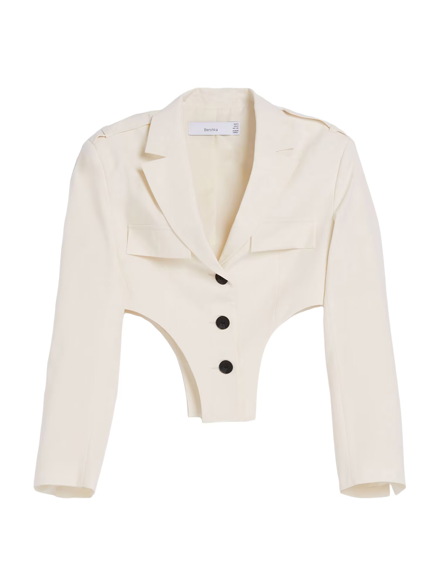 Bershka Blazer ecru - Pepit.si