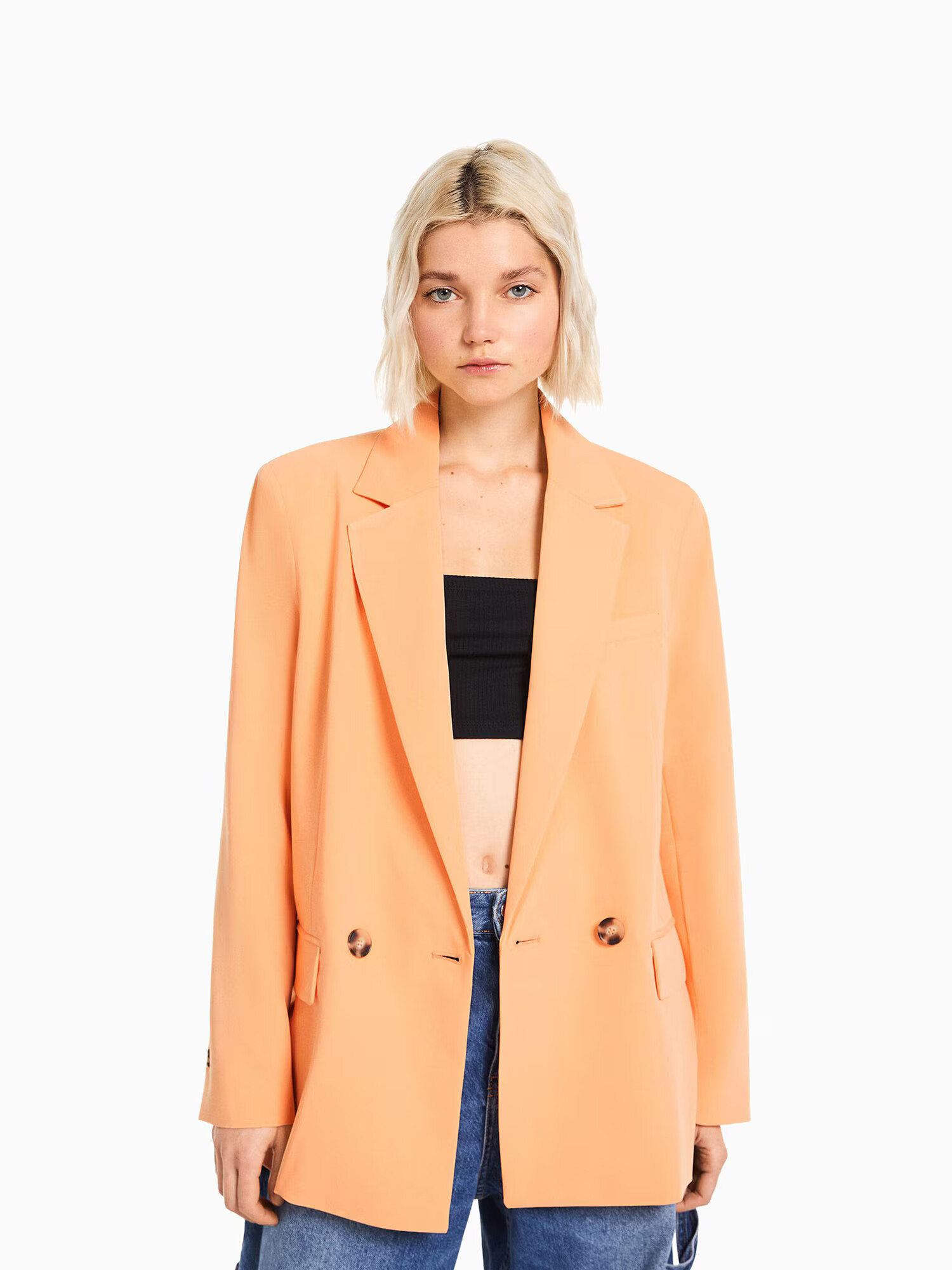 Bershka Blazer oranžna - Pepit.si