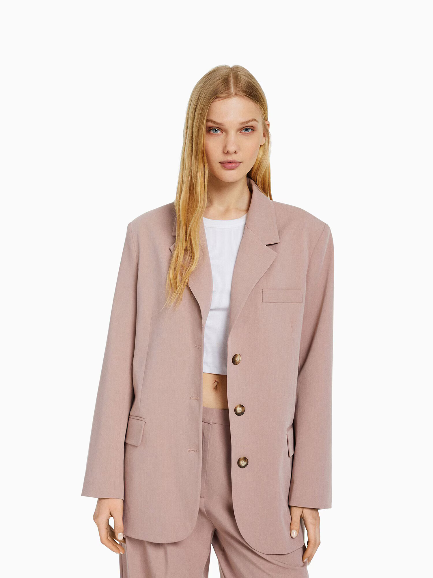 Bershka Blazer puder - Pepit.si