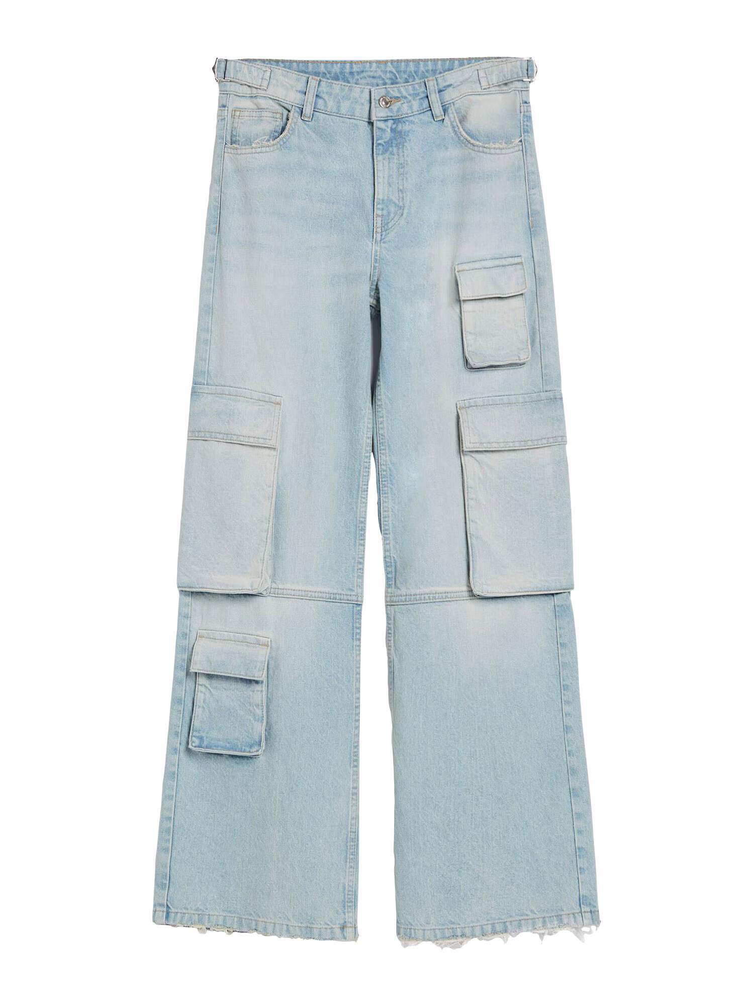 Bershka Kavbojke moder denim - Pepit.si