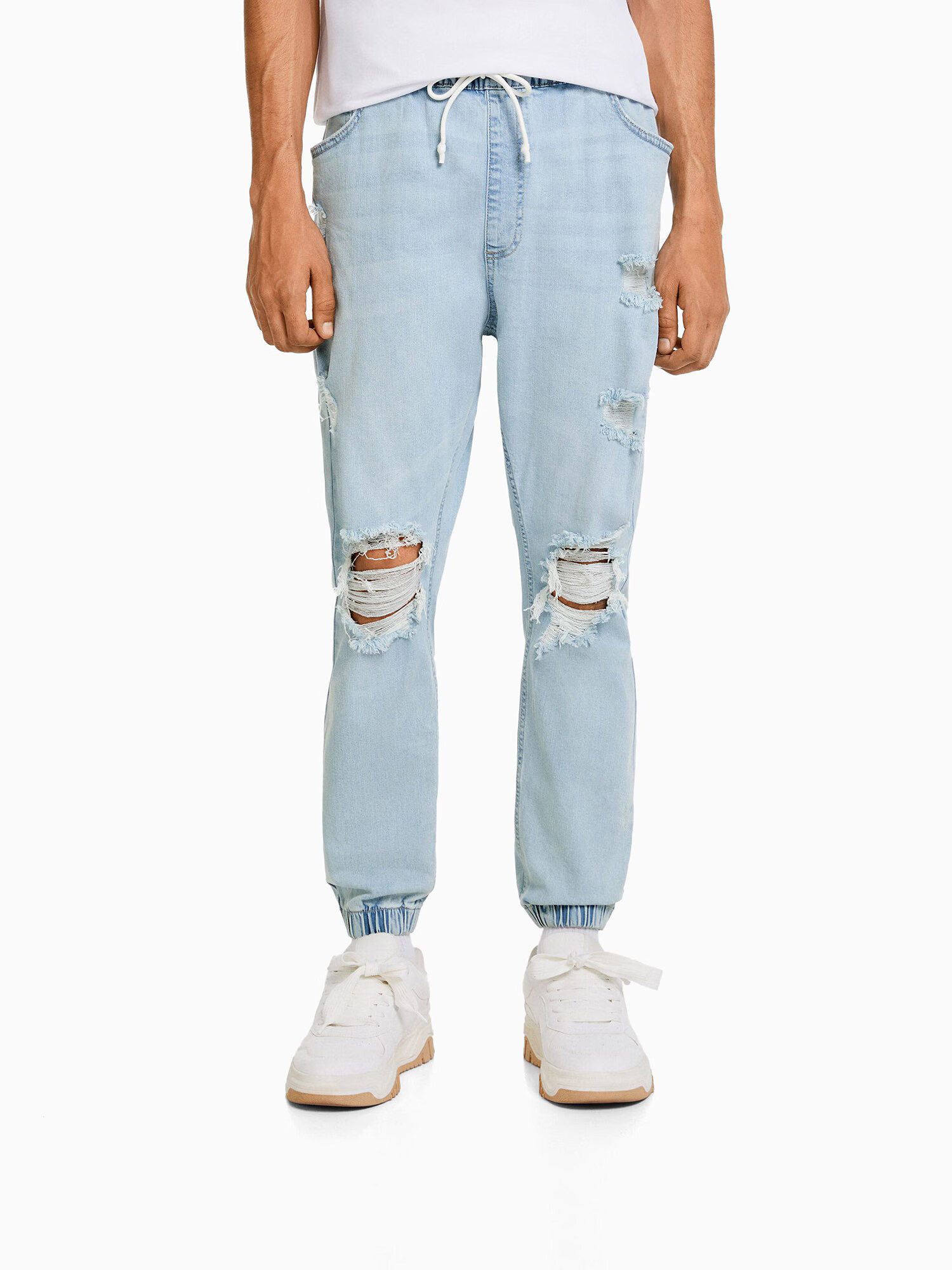 Bershka Kavbojke moder denim - Pepit.si