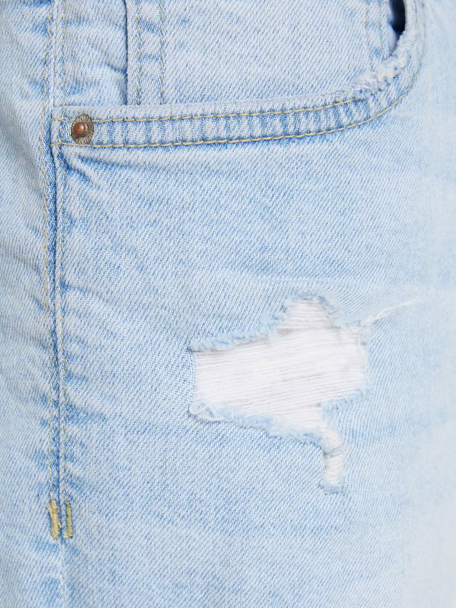 Bershka Kavbojke moder denim - Pepit.si