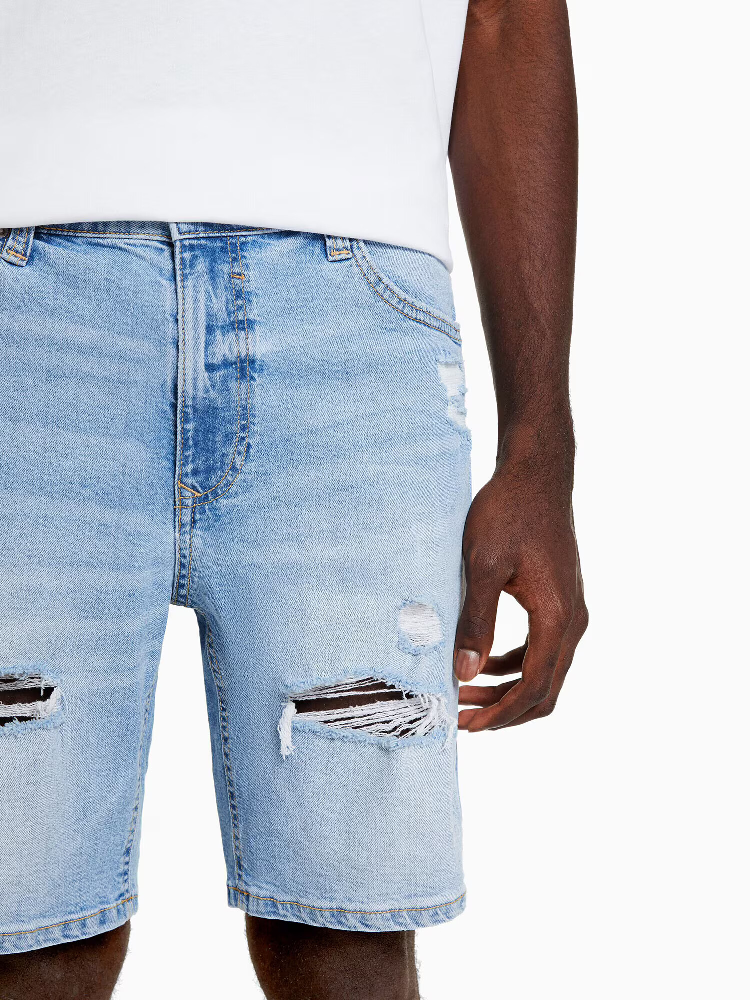 Bershka Kavbojke moder denim - Pepit.si