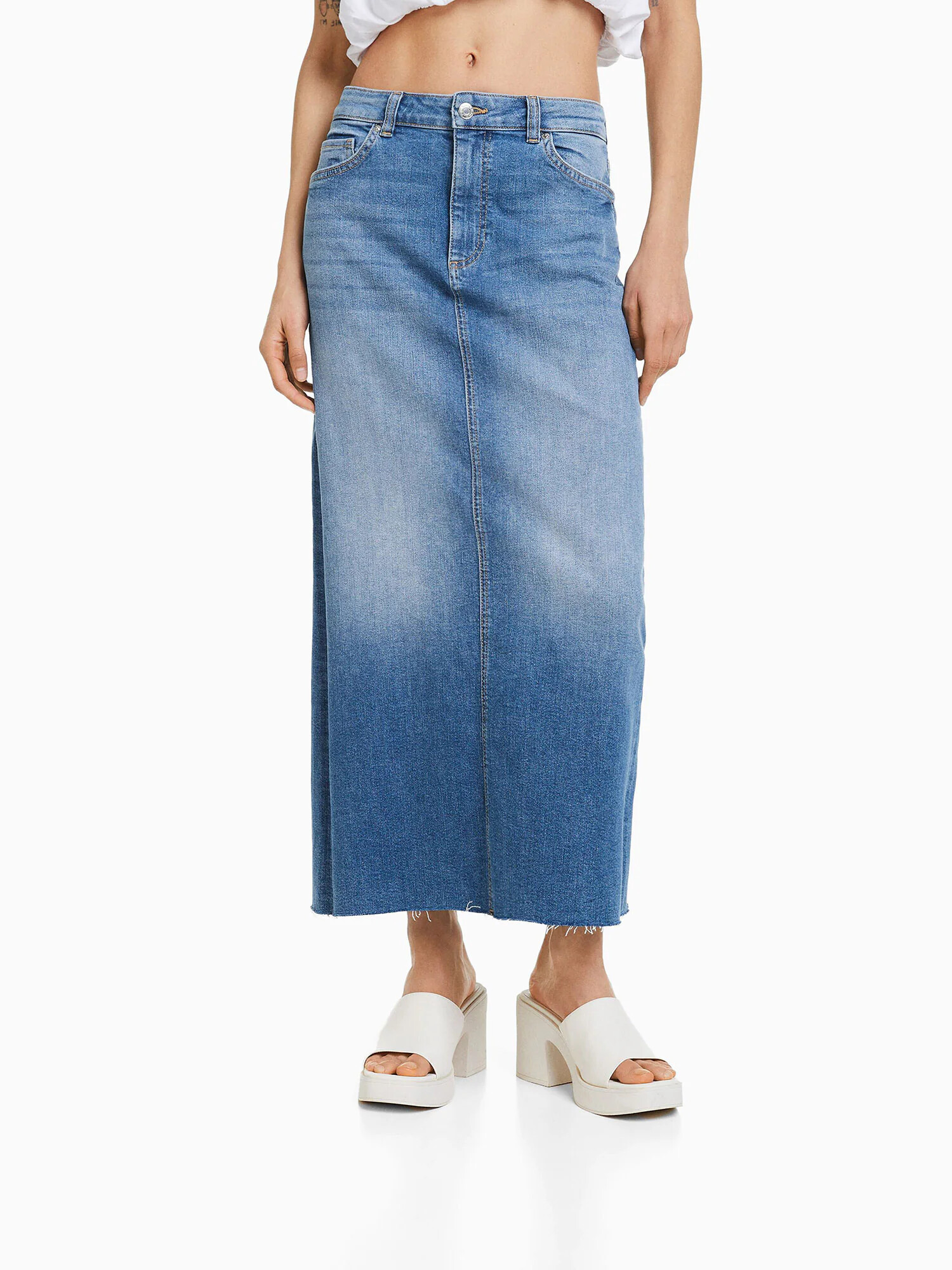 Bershka Krilo moder denim - Pepit.si