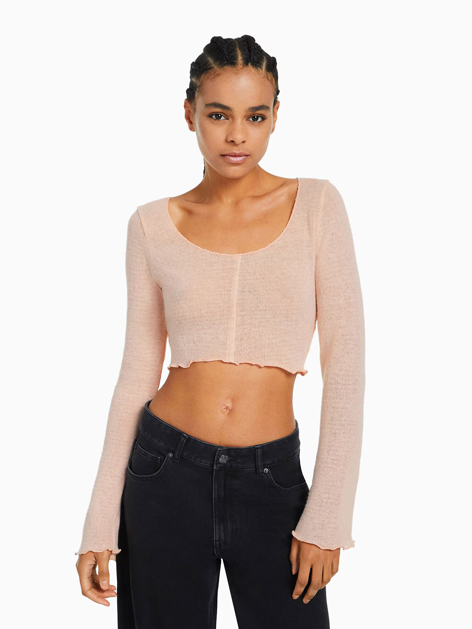 Bershka Pulover rosé - Pepit.si