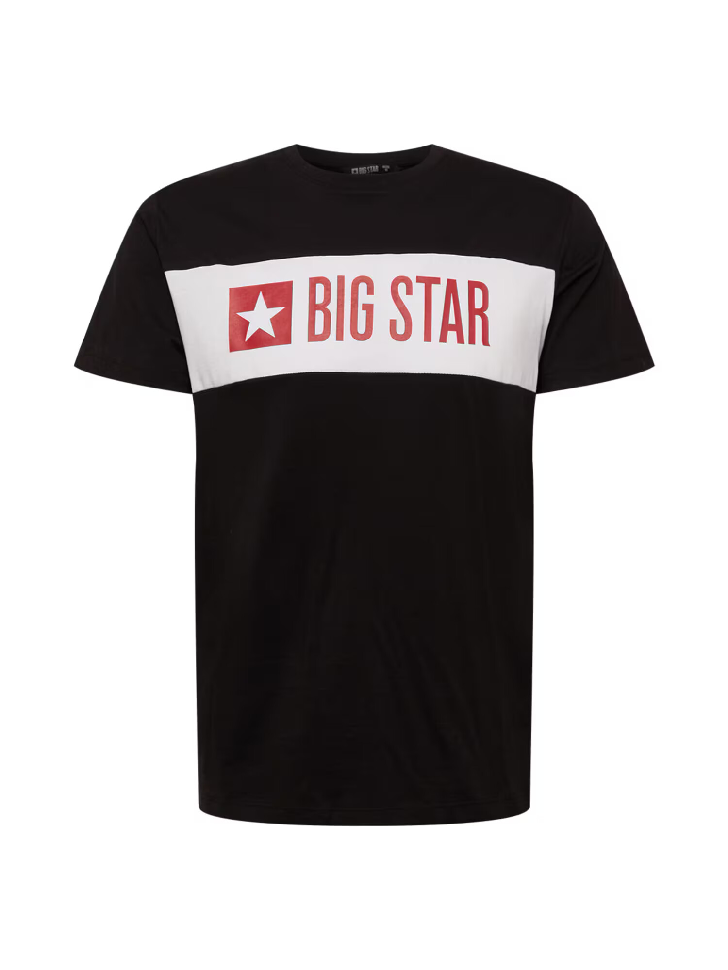 Big Star Majica 'KANIMIR' črna / bela / rdeča - Pepit.si