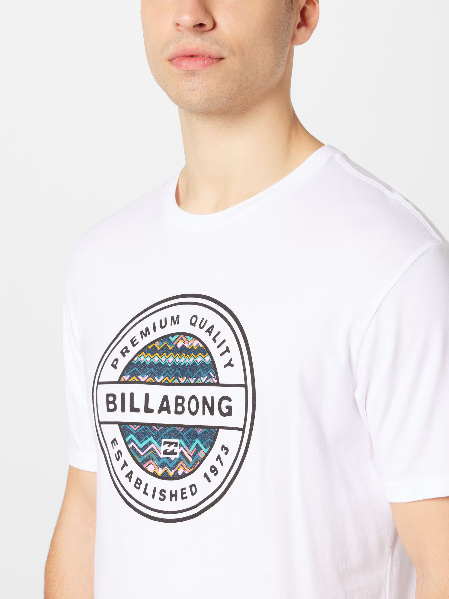 BILLABONG Majica 'ROTOR FILL' smaragd / roza / črna / bela - Pepit.si