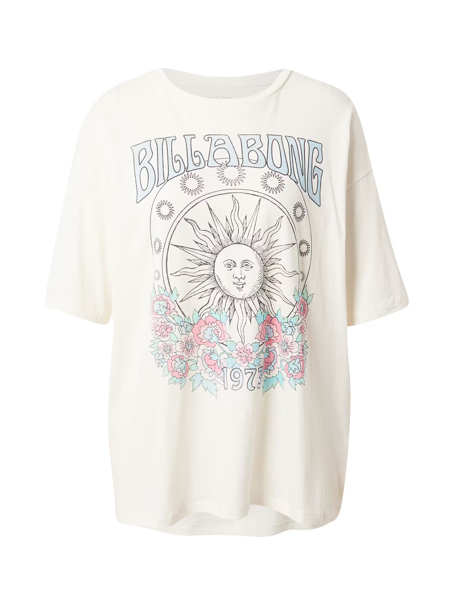 BILLABONG Majica 'Setting Sun' svetlo modra / roza / črna / bela - Pepit.si