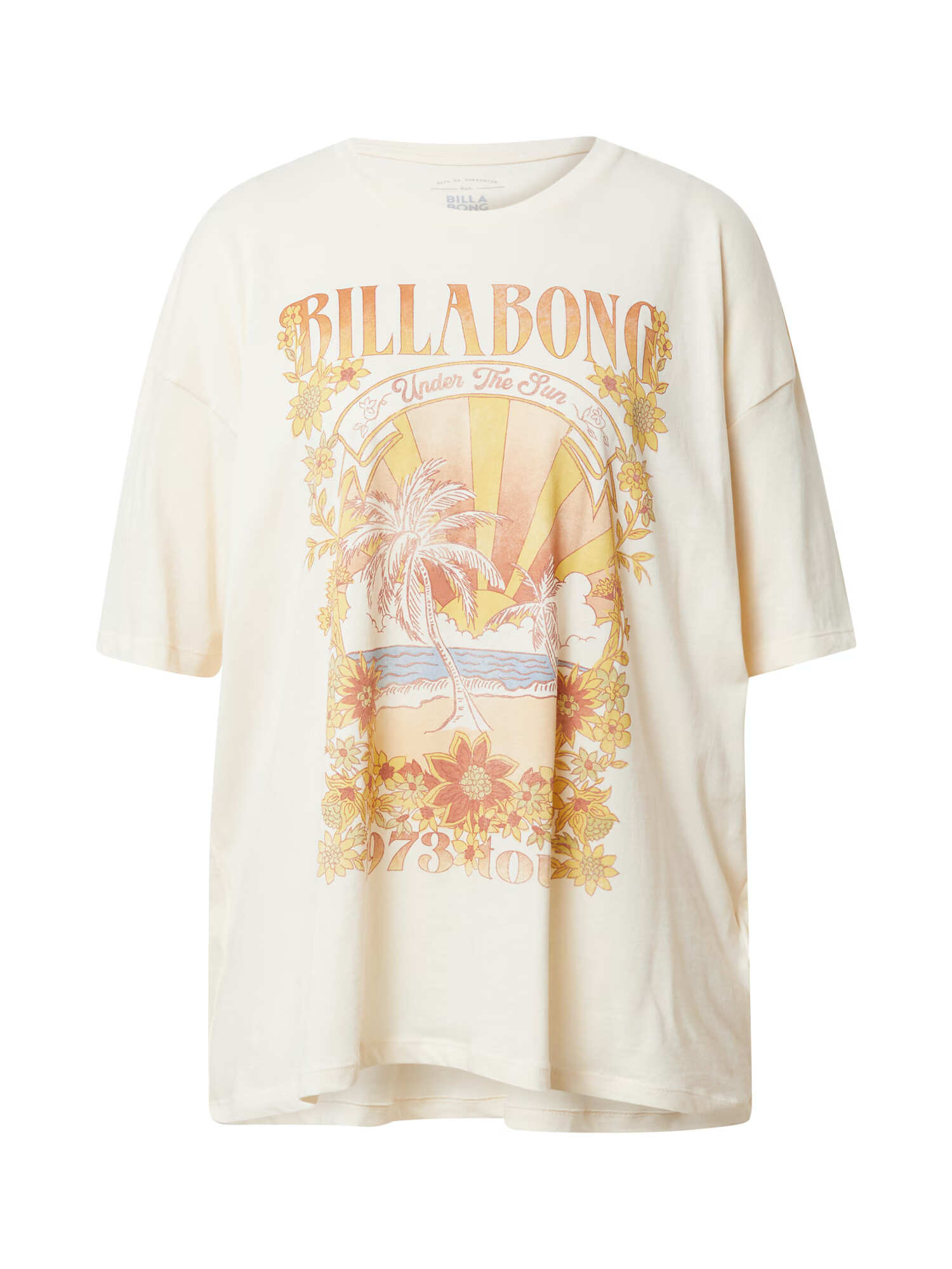 BILLABONG Majica 'UNDER THE SUN' svetlo modra / pastelno rumena / oranžna / bela - Pepit.si