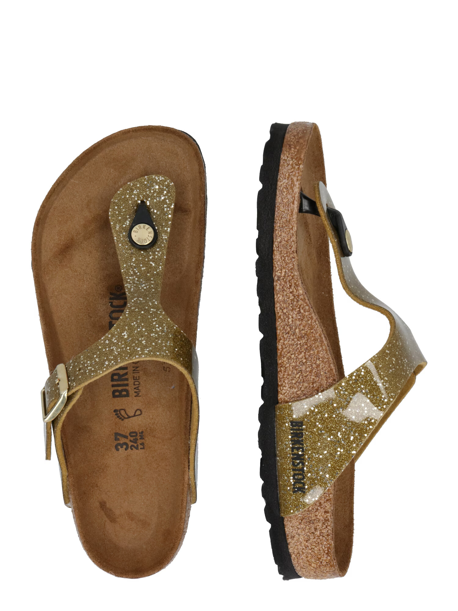 BIRKENSTOCK Japonke 'Gizeh Cosmic Sparkle' zlata - Pepit.si